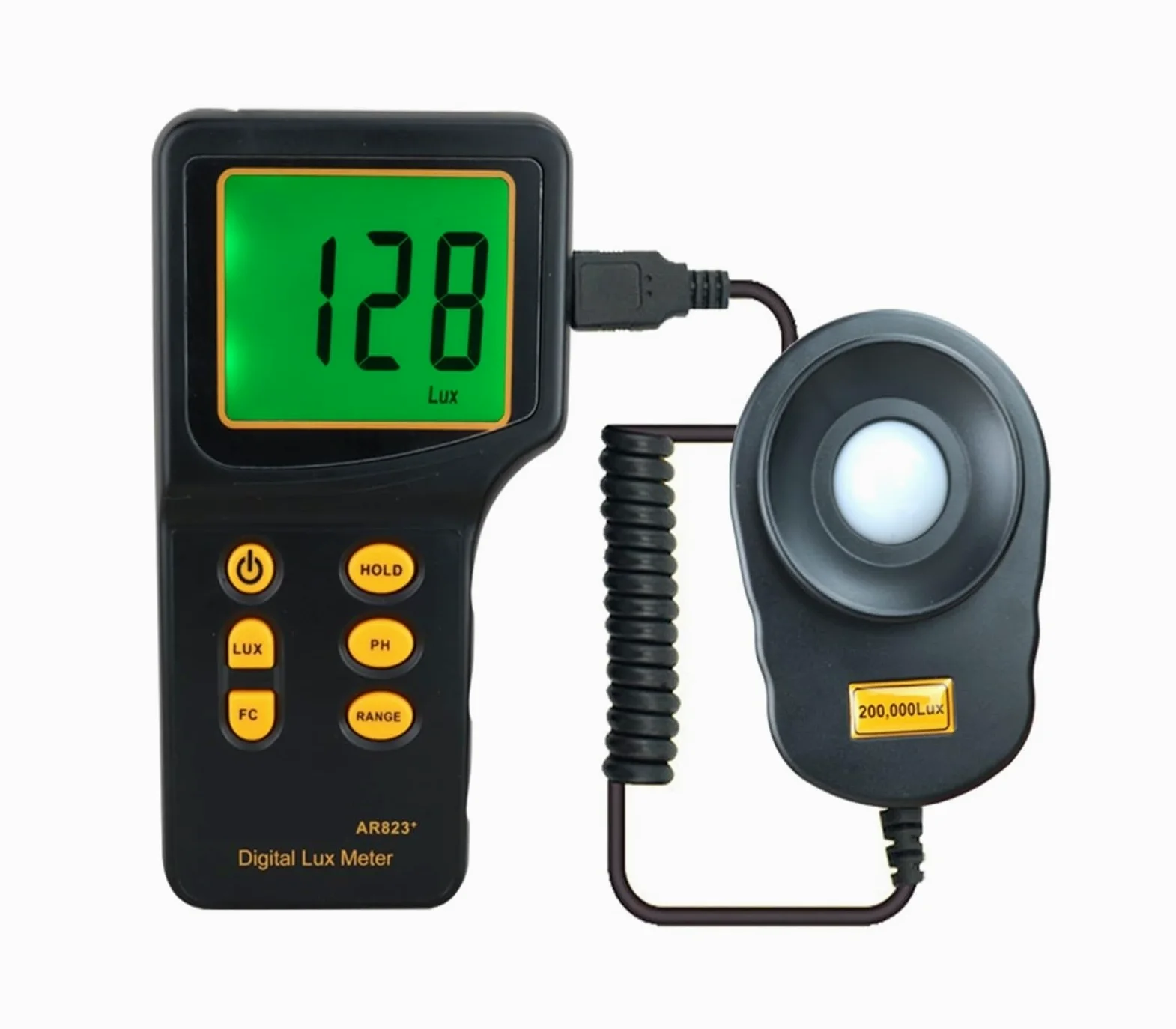 Espectrómetros, Luxómetro Digital, Medidor De Luz Lux/FC, Espectrómetro, Fotómetro For Fotografía, Luminómetro, Iluminómetro, Herramientas 200.000 Lux