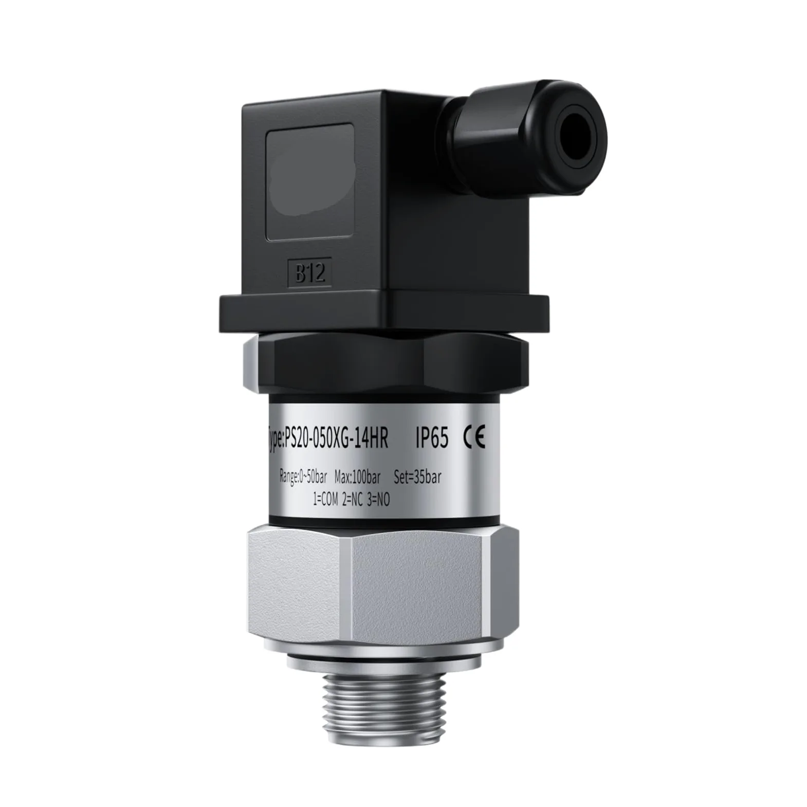 Presostato 100/200 Bar, Controlador Ajustable, Bomba de Agua, neumática, Aceite, hidráulica, Tipo Acero Inoxidable.(G1-2,Other)