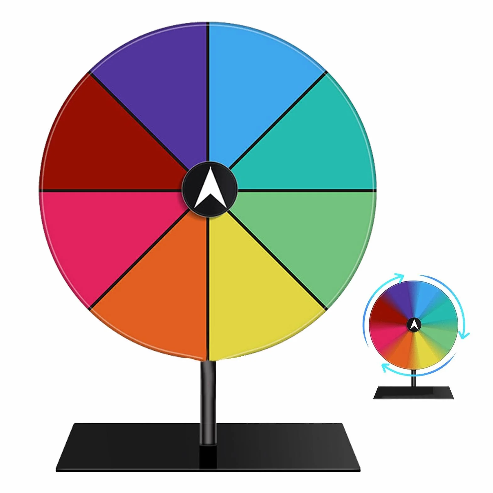 Rueda De Premios Giratoria 8/12/15 Slots Fortune Spinner con Soporte Ruleta De Mesa De Fortuna para Carnaval Y Feria Comercial