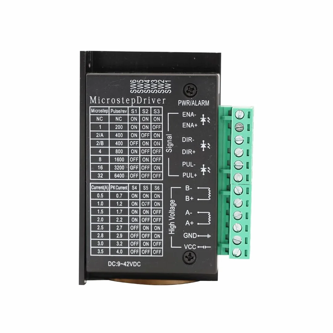 TB6600 Controlador de Motor Paso a Paso 4.0A 9-42V Driver CNC 32 Segmentos para Motor Nema 17/23/34 42/57 e Impresora 3D (Paquete de 2)