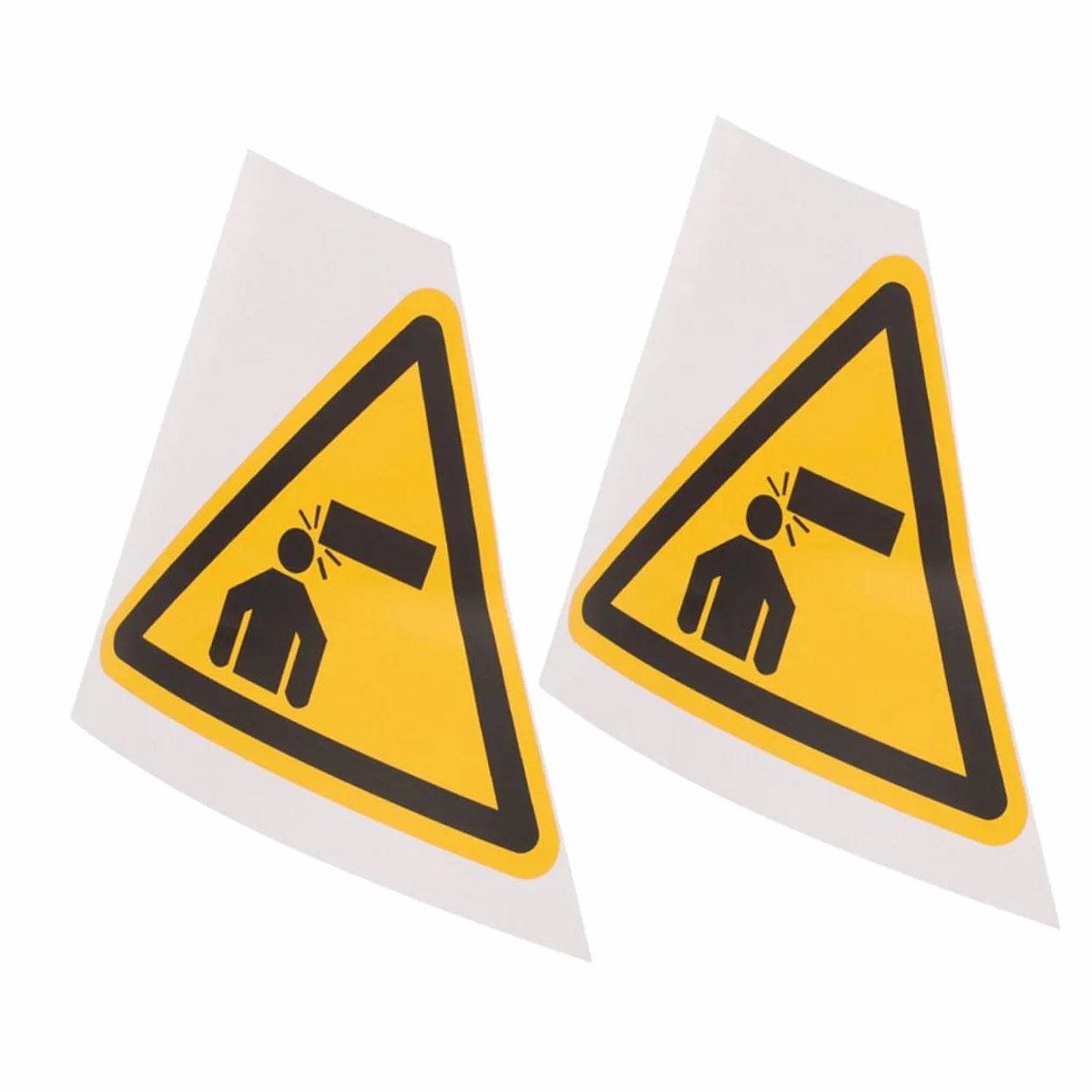 PLAFOPE Calcomanías de Advertencia Adhesivas Pvc Amarillo Paquete de 2 Piezas