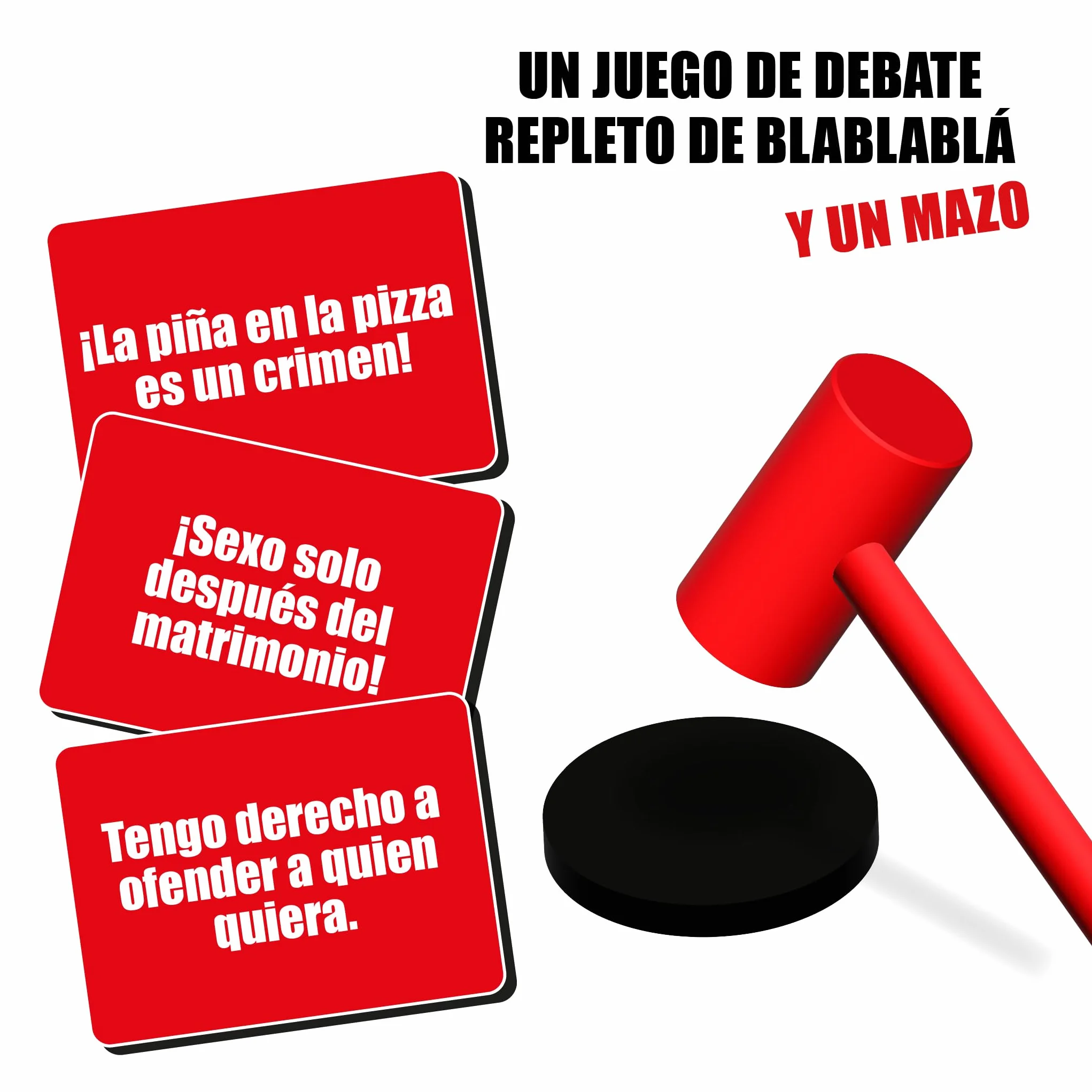 Juegos de Mesa Debate con Humor Inteligente y Cartas para Defender Ideas Controvertidas Set Estratégica Retórica