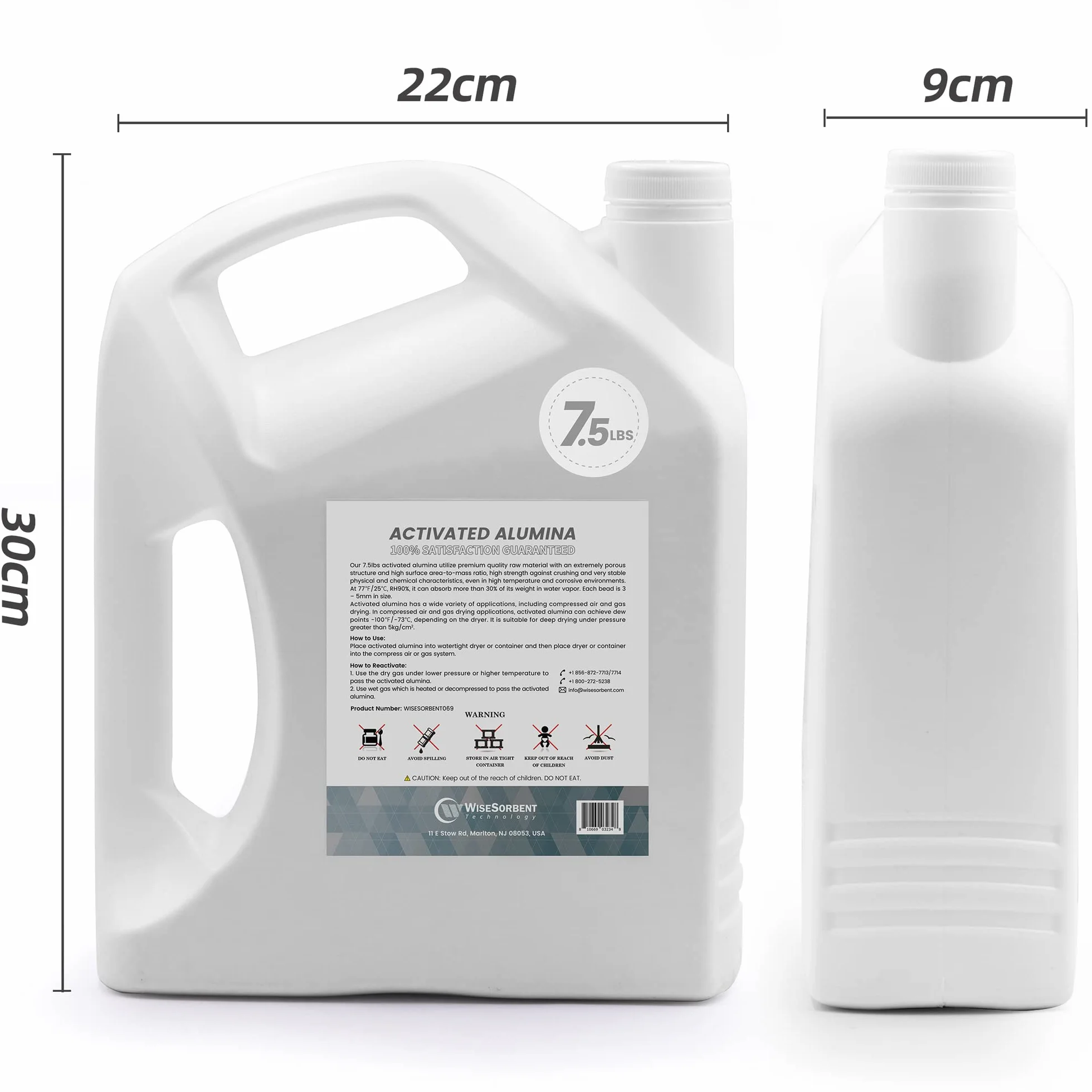 Alúmina Activada 3,4 kg Gránulos Desecantes Reutilizables Absorbente de Humedad