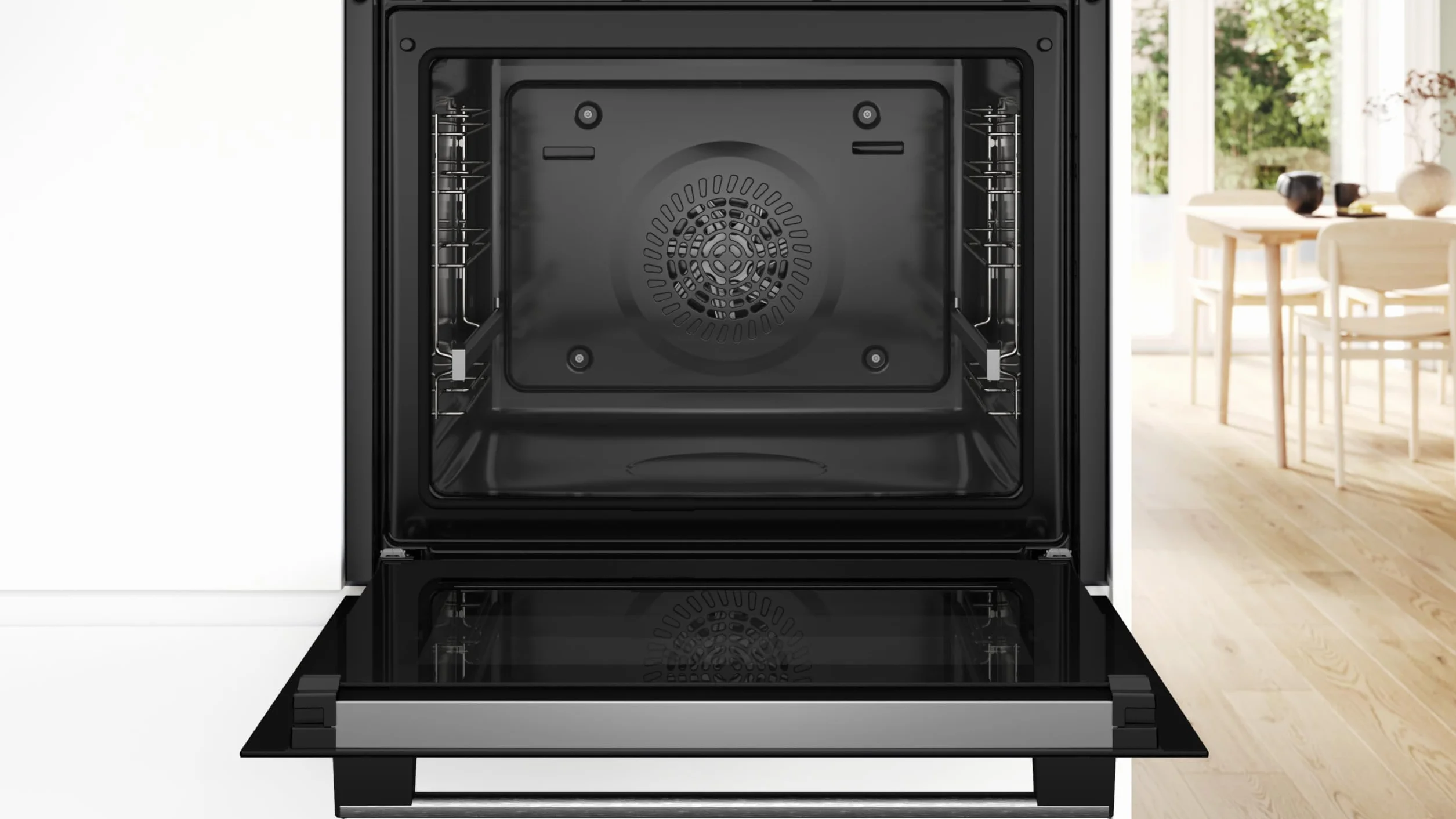 Bosch Horno Multifunción Pirolítico Serie 6 60 cm AirFry 3D Hotair Acero HBG578ES3