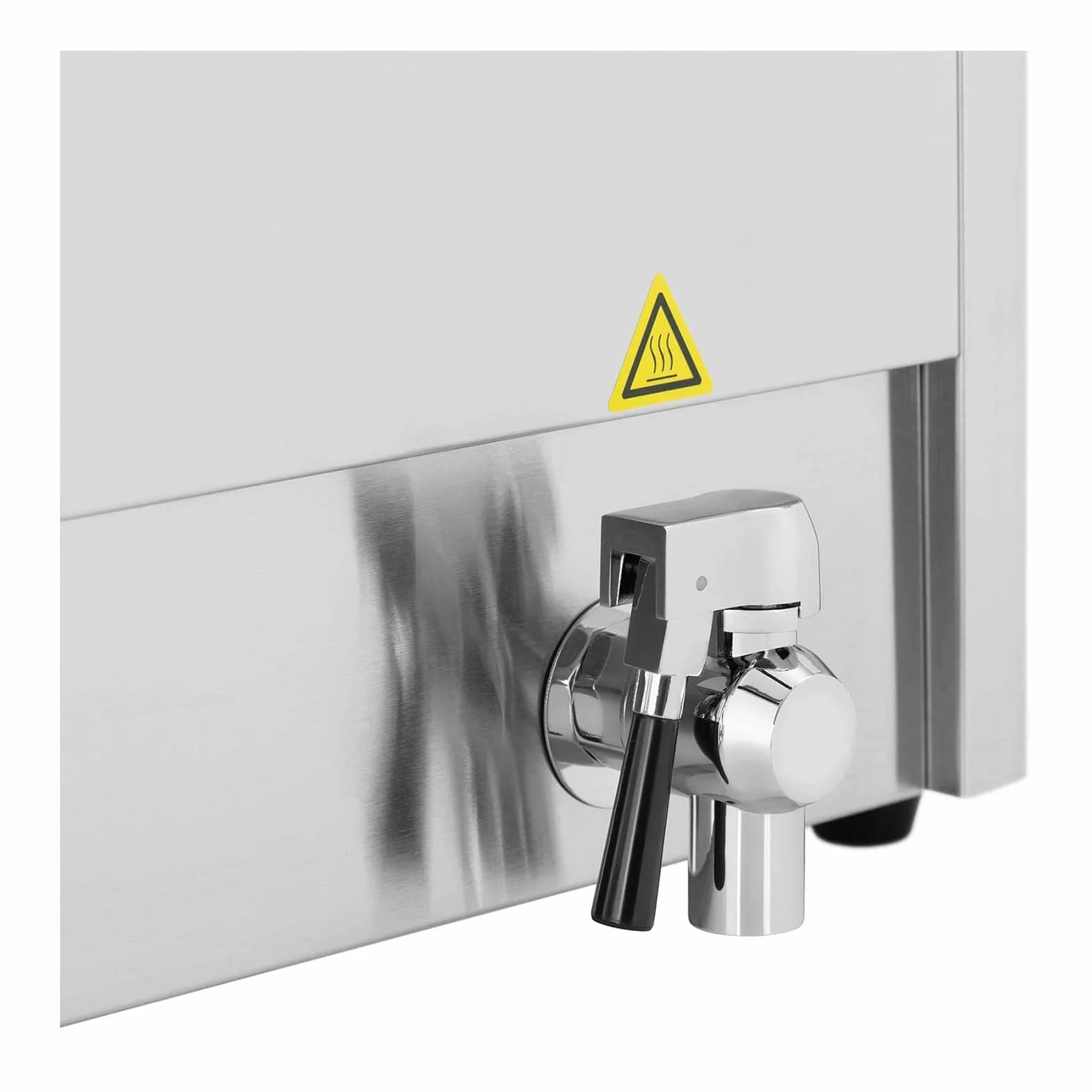 Royal Catering Freidora doble de acero inoxidable (capacidad 2 x 13 L, 2 x 3250 W, 230 V, termostato E.G.O. con grifo, incluye 2 cestas con tapa)