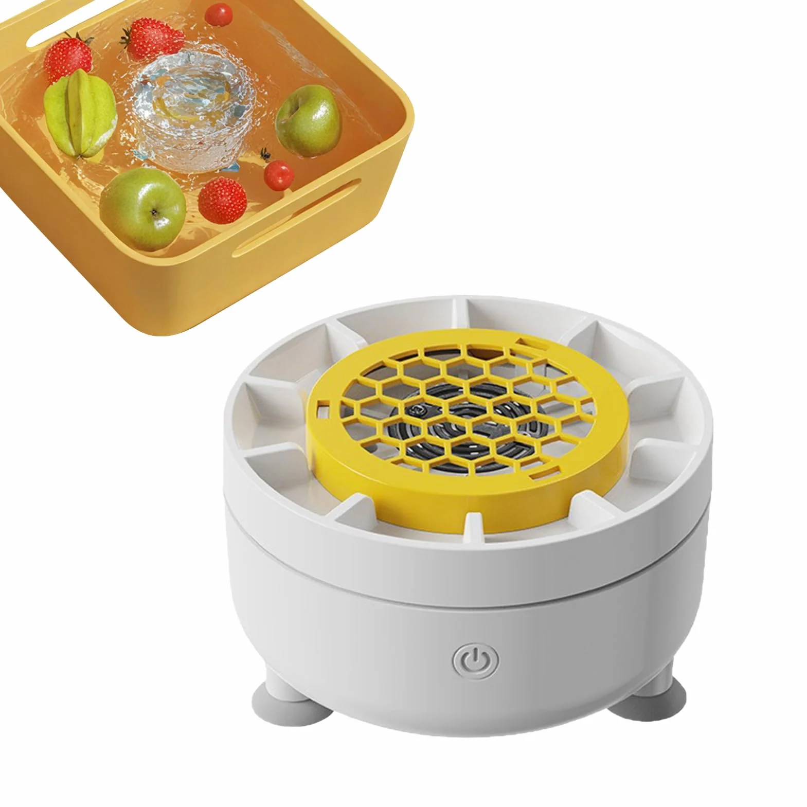 Lavavajillas automáticas de rotación para frutas verduras mariscos casa camping picnic