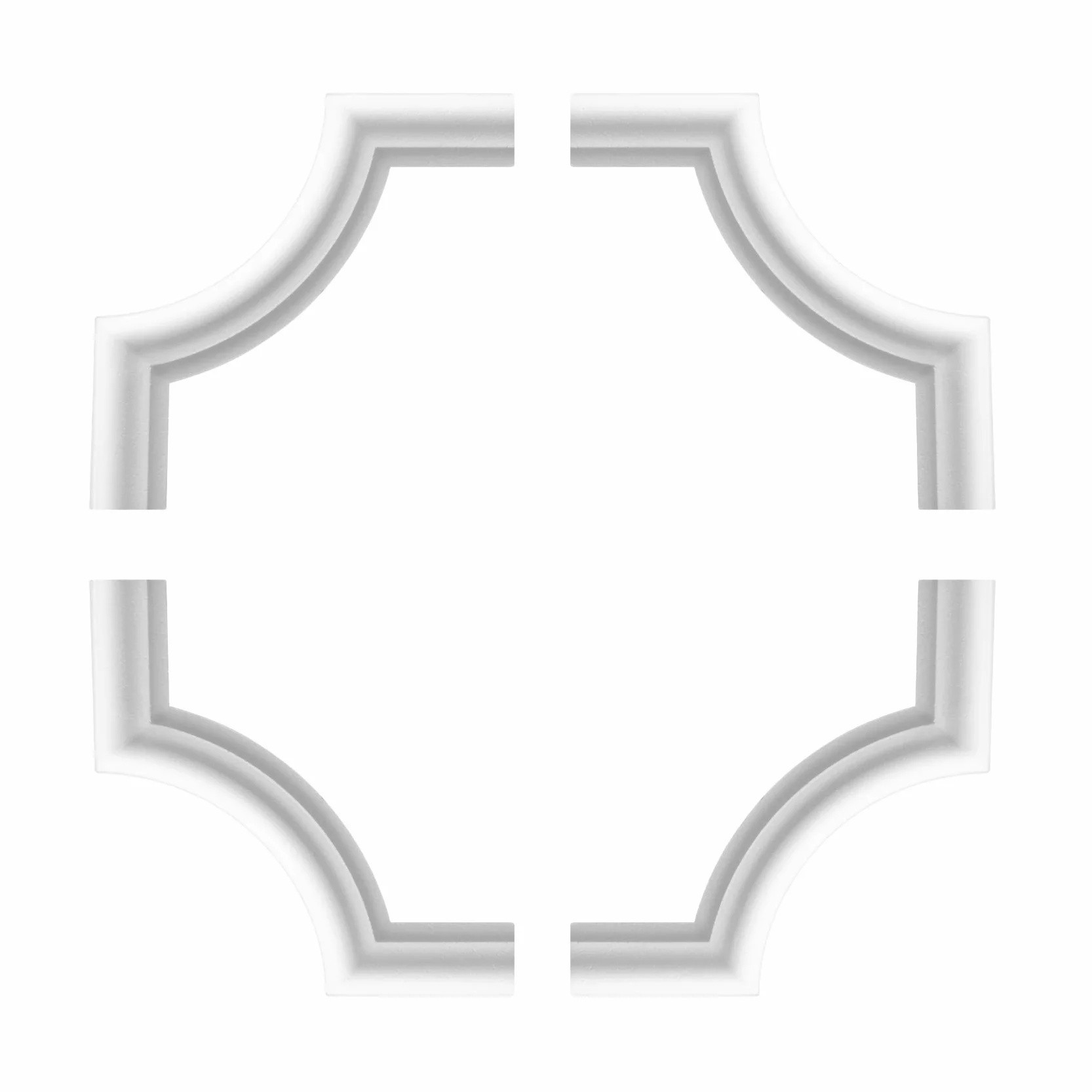 Juego de curvas de segmento para tira plana E-19 Estuco Marbet NE-19-01