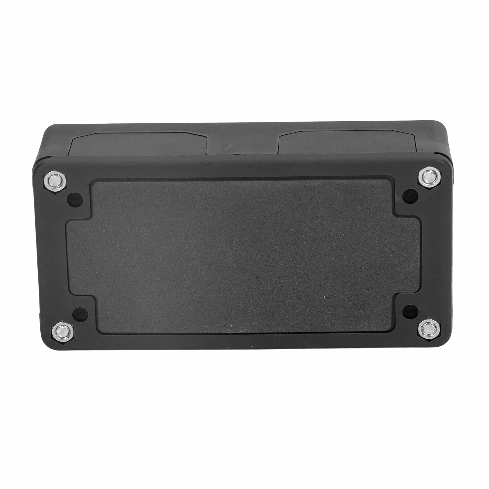 Bloque de distribución de barras, bloque de distribución de alimentación M8 caja barras con cubierta para coche y barco, DC 48 V 300 A (BLACK)