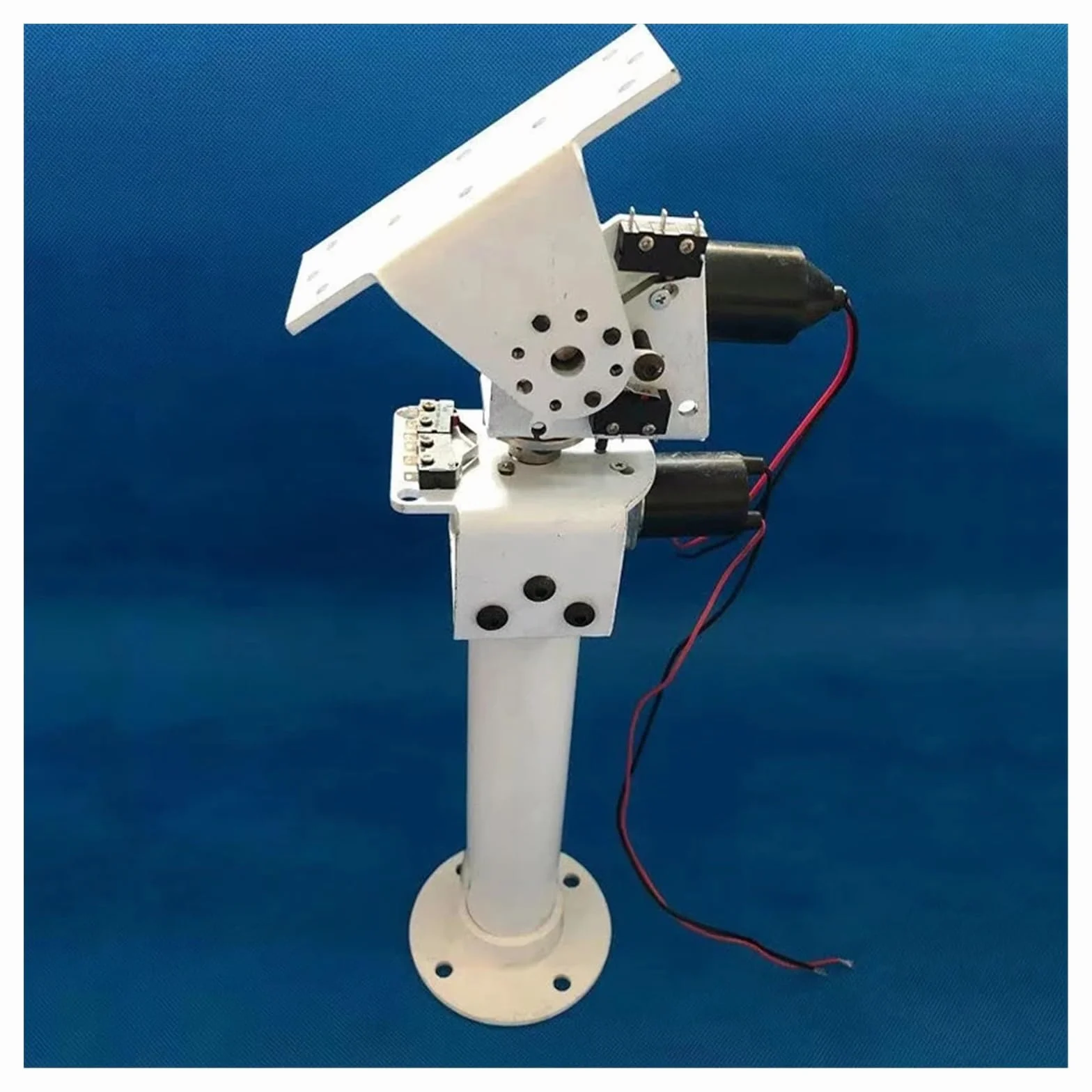 Robot de monitoreo de seguimiento Solar, cardán de doble eje CC, bricolaje, alta resistencia, alto par, totalmente metálico, eje X, eje Y Fácil de usar para principiantes y profesionales