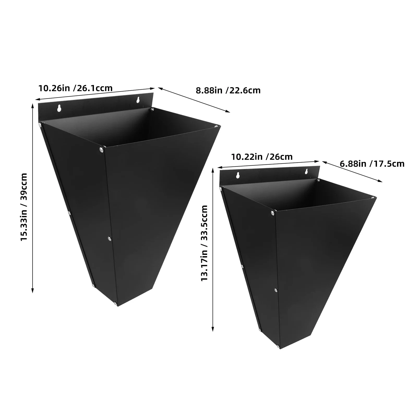 Cono de Sacrificio 2 Piezas Negro de Acero Inoxidable para Aves y Compatible con Procesamiento en Granjas Avícolas