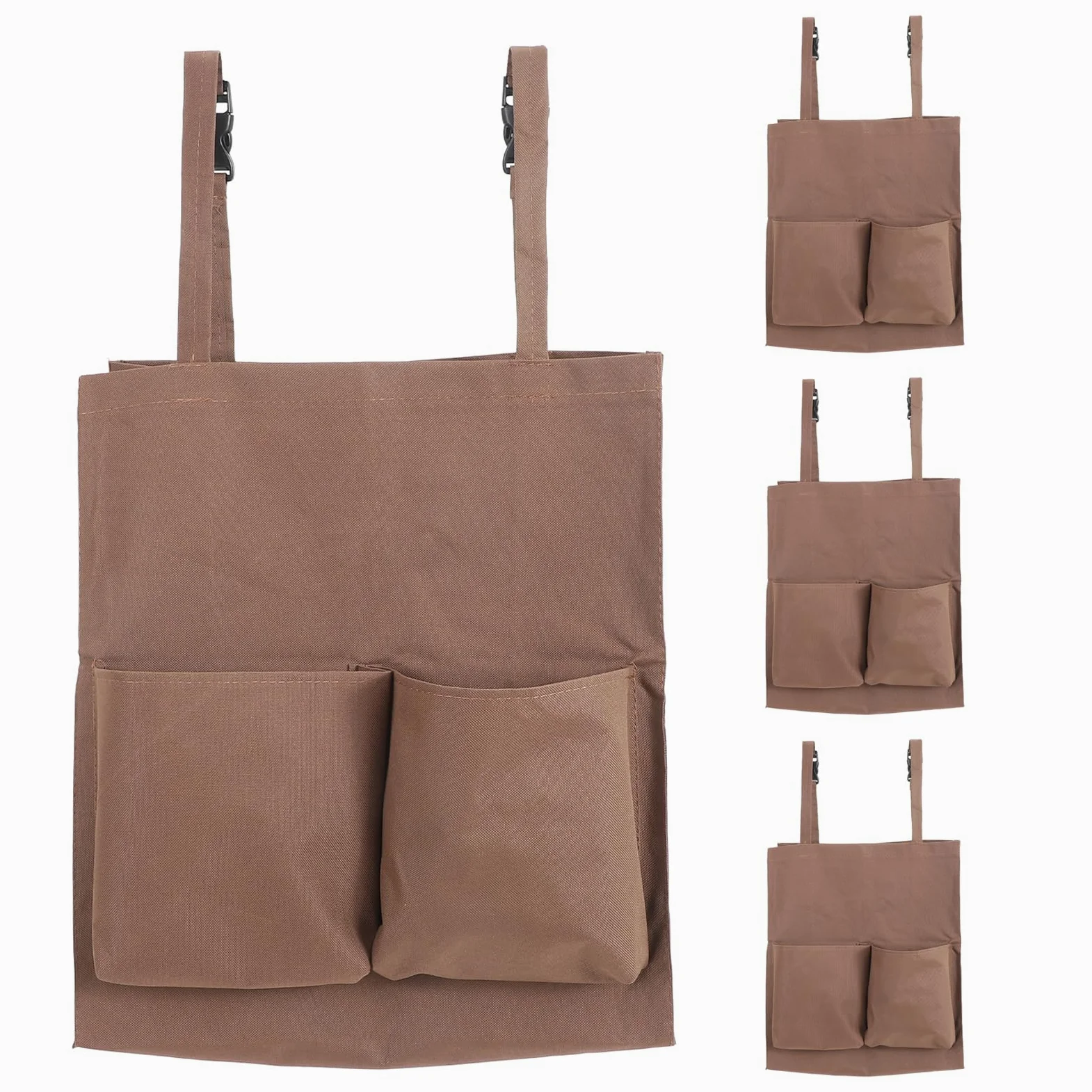 Mobestech Bolsa para Carrito de Limpieza 4 Unidades Organizador Portátil de Almacenamiento Grande Resistente con Plástico y Cierre para Accesorios y Productos de Limpieza Uso