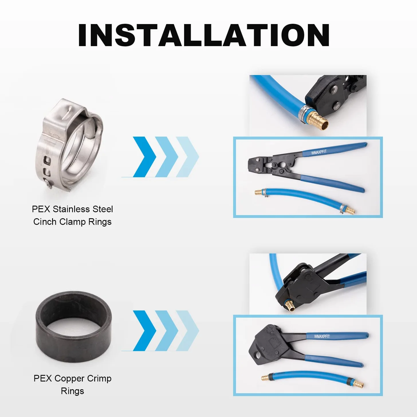 (20 unidades) 1/2 pulgada PEX Tee F1807, accesorio de crimpado de latón LF para tubo PEX-b