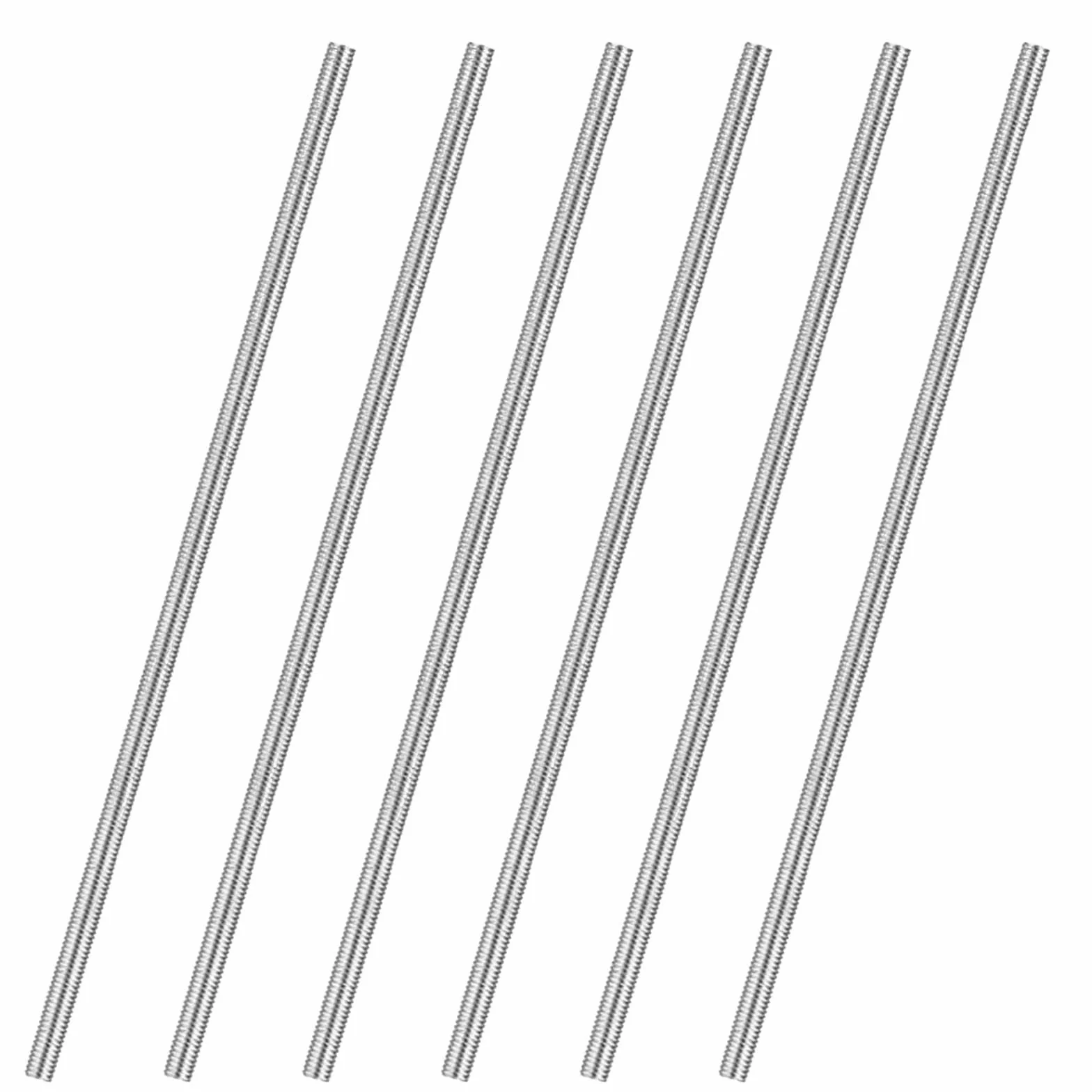 Varilla Roscada M6 x 300 mm Acero Inoxidable 304 Paso 1mm A2-70 6 Piezas