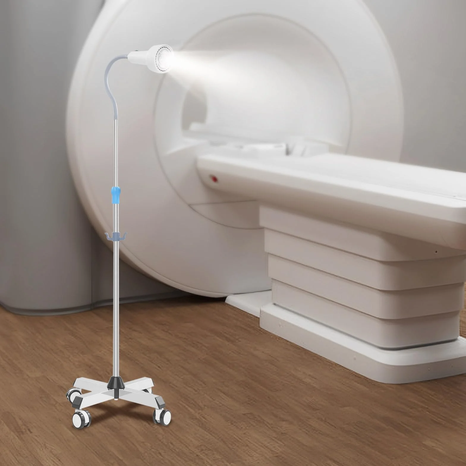 Lámpara de examen de altura ajustable, 30 W, LED, examen médico quirúrgico, lámpara giratoria de 360°, para ginecología, ambulancia, estomatología, hno