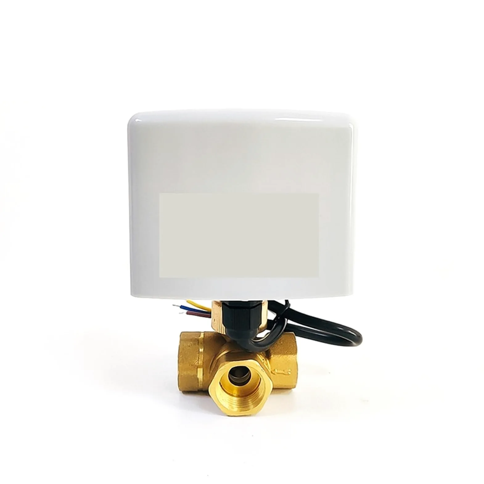 Válvula de control 1/2 "3/4" 1 "1-1/4" 1-1/2 "válvula de bola eléctrica de latón de tres cables dos controles de tres vías AC220 DC24V DC12V para un control preciso(DN32,220)