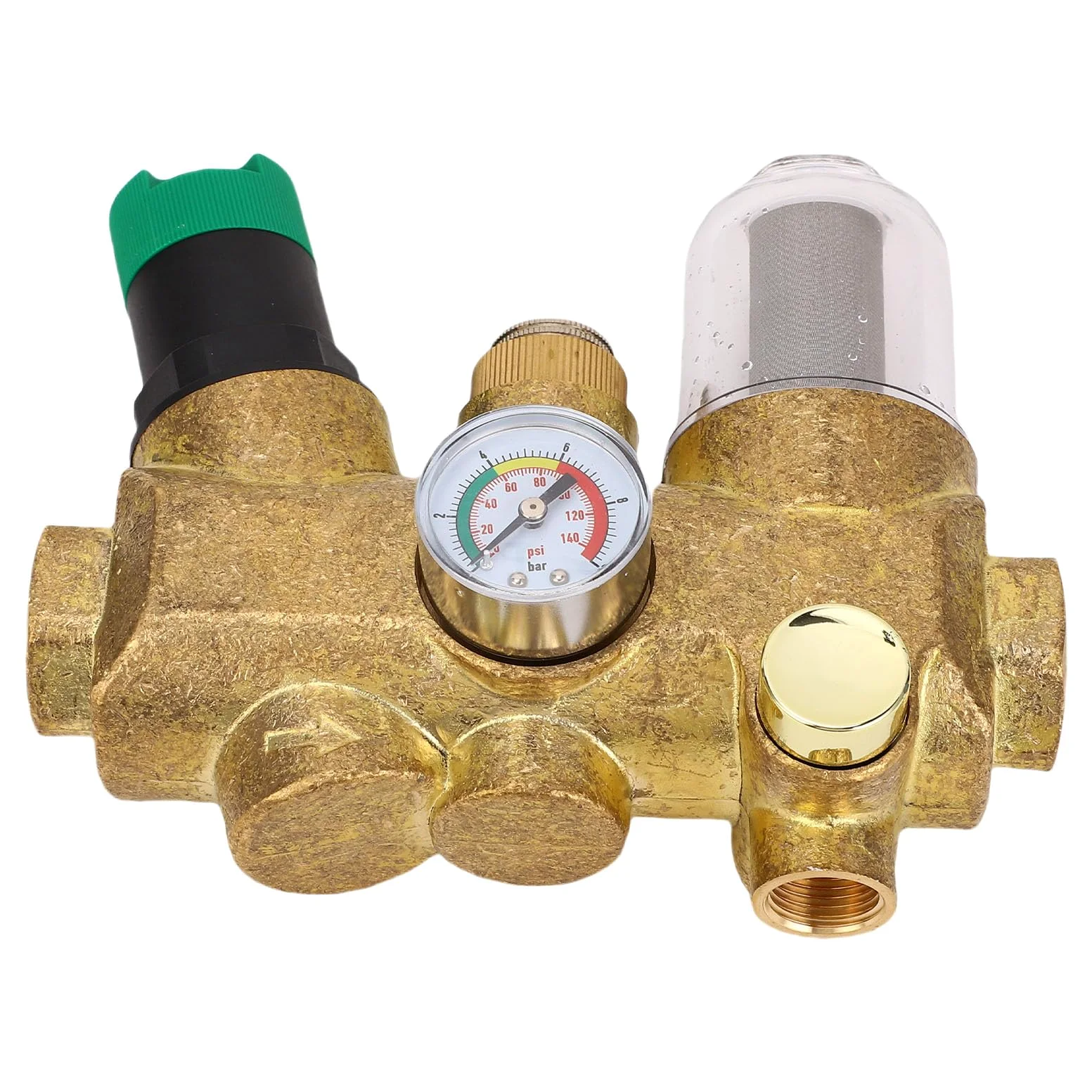 Tangxi Regulador de Presión de Agua y Válvula de Seguridad con Función de Autolimpieza para un Uso Eficiente del Agua en el Hogar (1/2 pulgada (DN15))