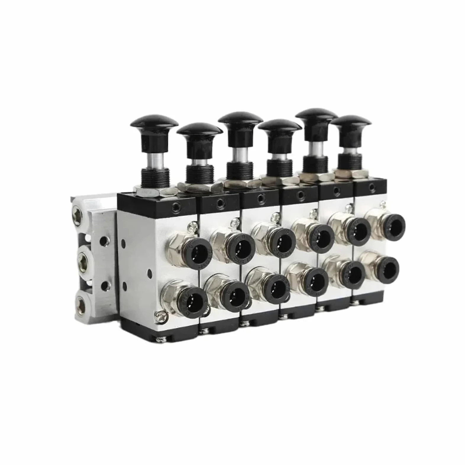 4R210-08 2F-10F Válvula Manual de 2 vías y 5 Posiciones Interruptor neumático de Empuje y tracción de válvula direccional Colector de válvulas Combinado(4 in 4 out)