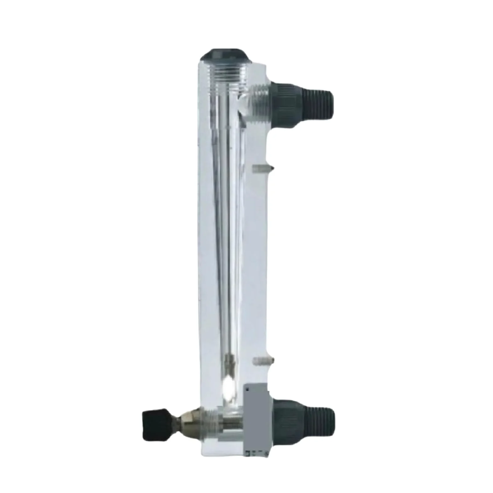 Medidor de flujo acrílico LZM-20JT, medidor de aire rotámetro de montaje en panel con válvula de control ajustable for agua, aire, líquido industrial(2-16GPM 8-60LPM)
