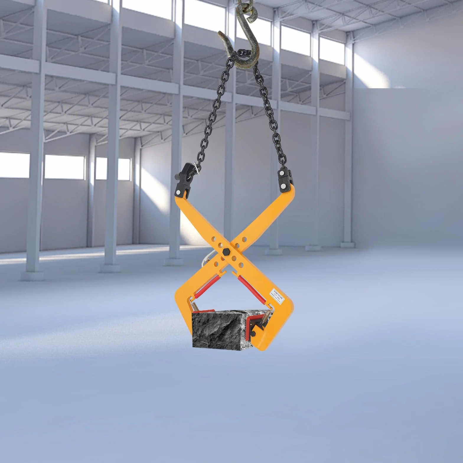 Abrazadera de elevación de piedra grúa cadena pinza herramienta elevador de carga 350 kg apertura 30 51 cm construcción industria elevación transporte