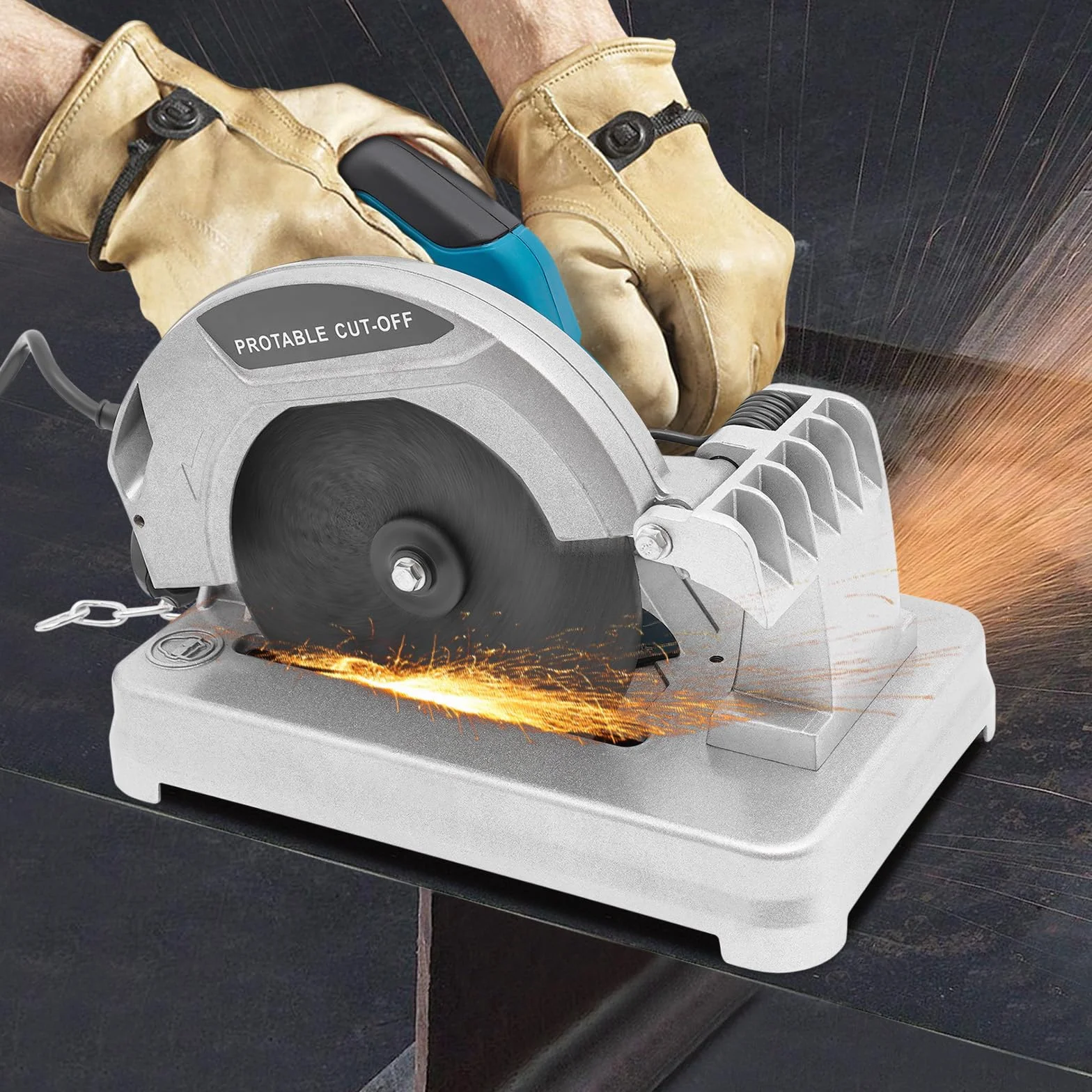 Sierra de Corte para Metales Multiusos de 17,8 cm - 5200 RPM con Corte Transversal (Azul)