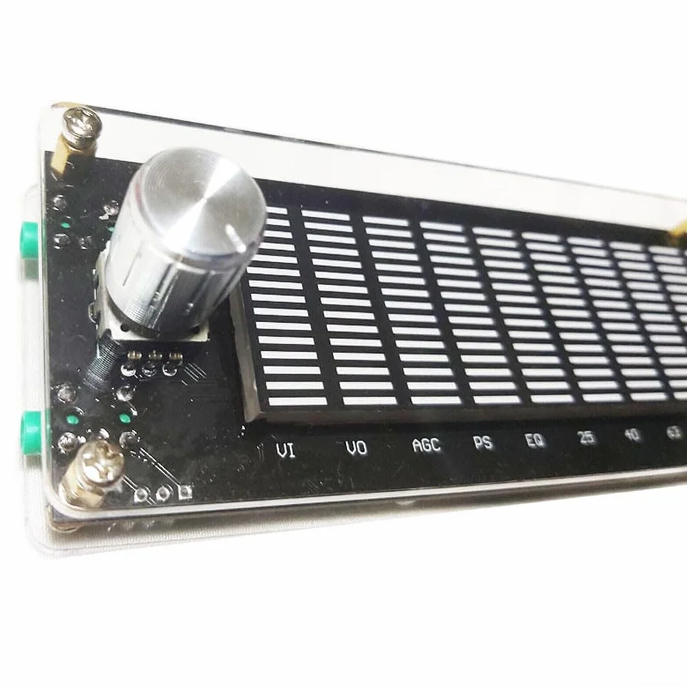 Pantalla LED de nivel de audio, indicador de espectro de música, ecualizador para DSP, analizador de espectro de audio de música, medidor de VU, pantalla LED USB (con para DSP)