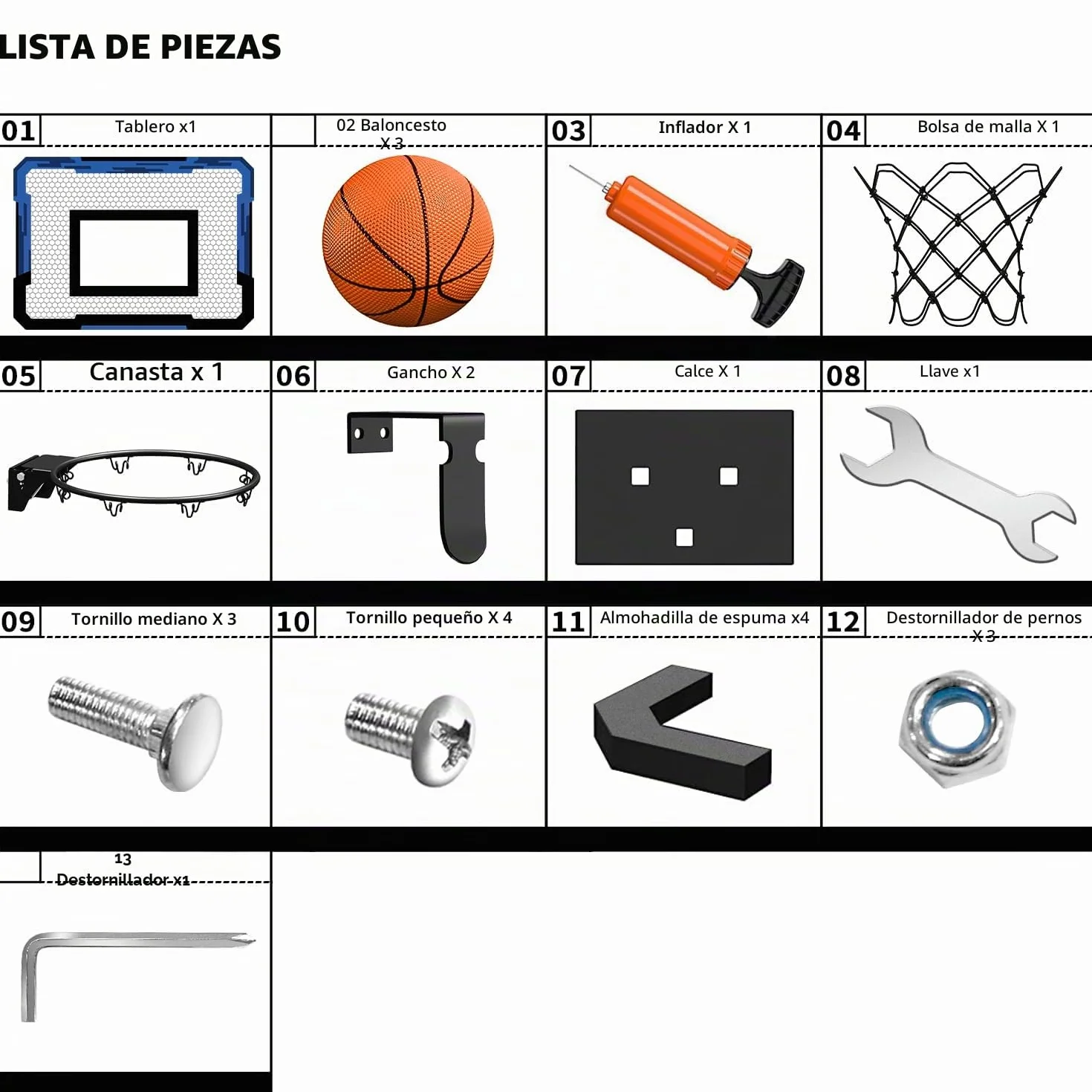 QDRAGON Mini Canasta Baloncesto Interior con 3 Pelotas para Niños y Adultos