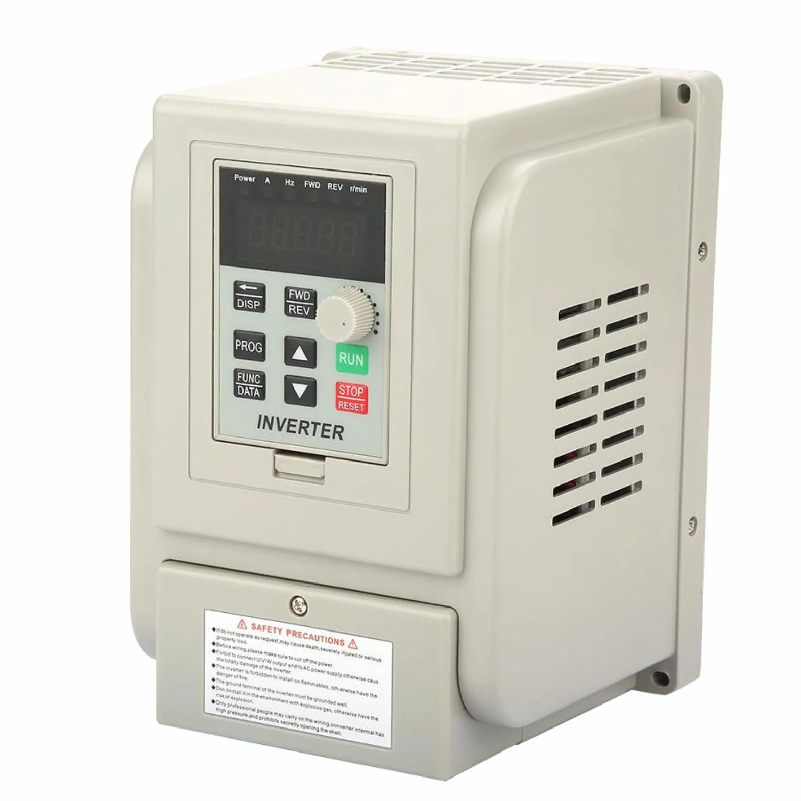 DEWIN Variador de Frecuencia Monofasico,2.2kW 220V AT1 Variador de Frecuencia para Motor Trifásico 2.2kW Motor 220VAC Monofásico,Entrada Monofásica,Salida Trifásica