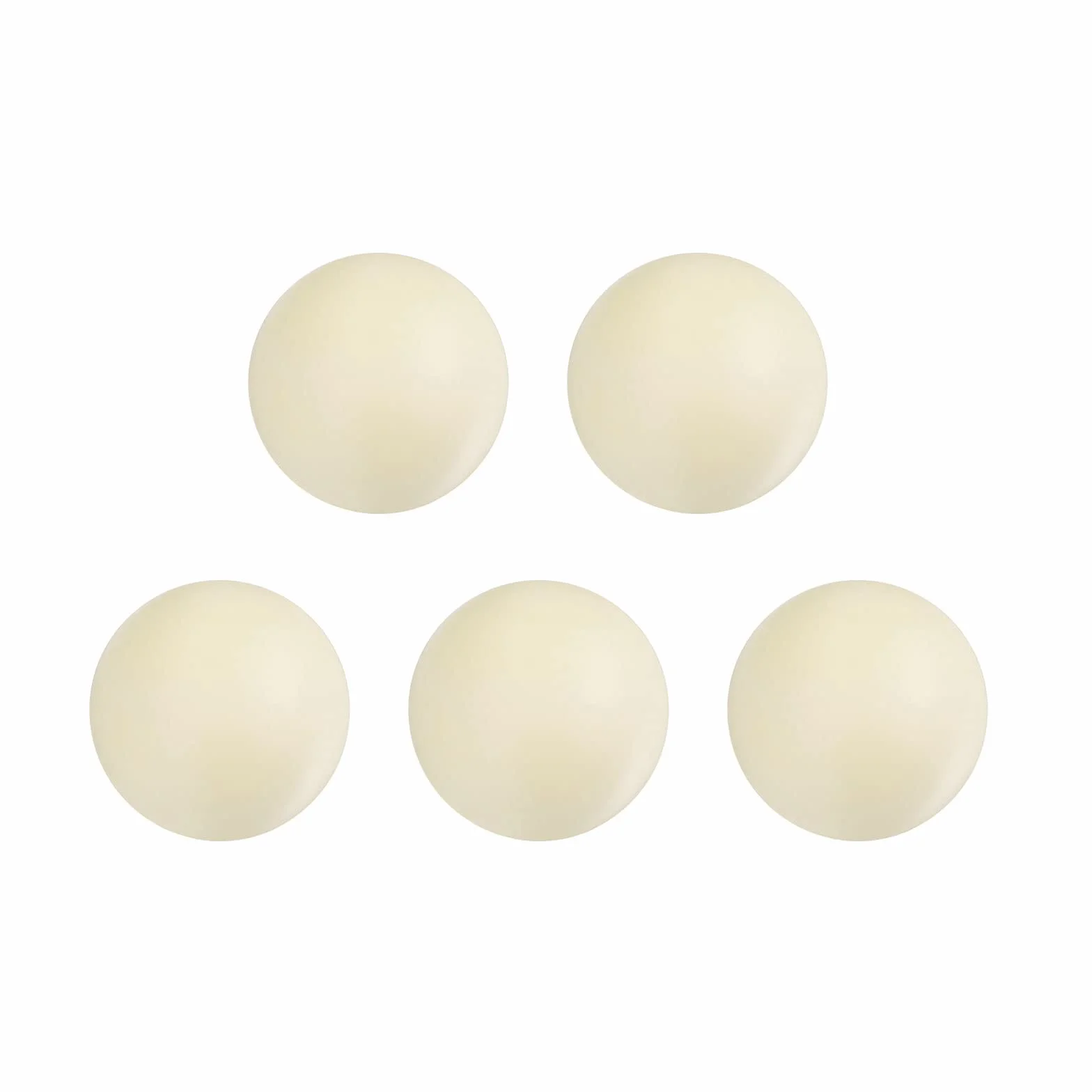 sourcing map 5uds PA Nylon Sólido Plástico Bolas 8mm G3 Precisión Rodamiento Bola