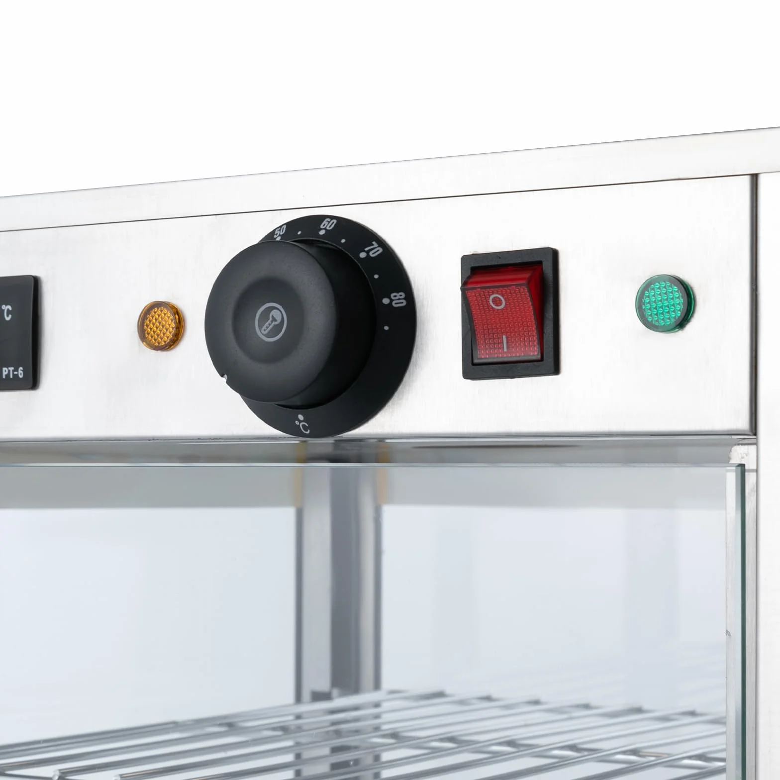 Calentador de alimentos eléctrico comercial 3 pisos 800W 30-85°C vitrina de calor
