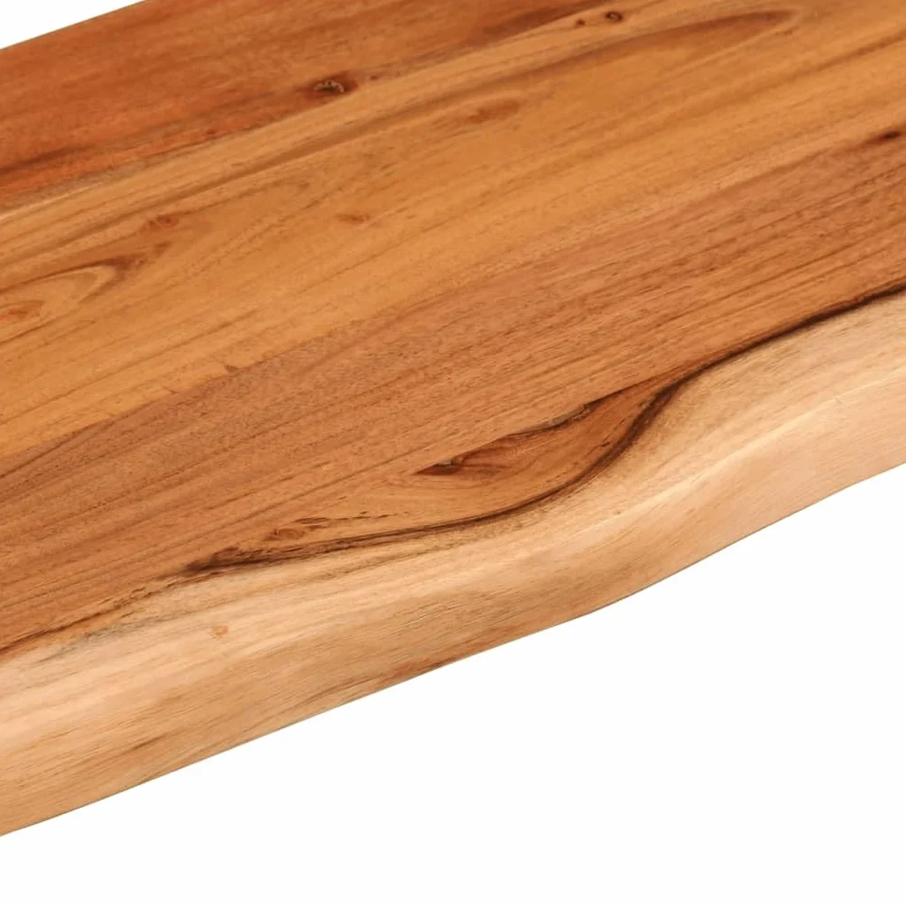 vidaXL Tablero Rectangular, Superficie de Mesa Auxiliar, Tablero de Repuesto, Superficie de Comedor, Madera de Acacia Borde Vivo 140x40x2,5 cm