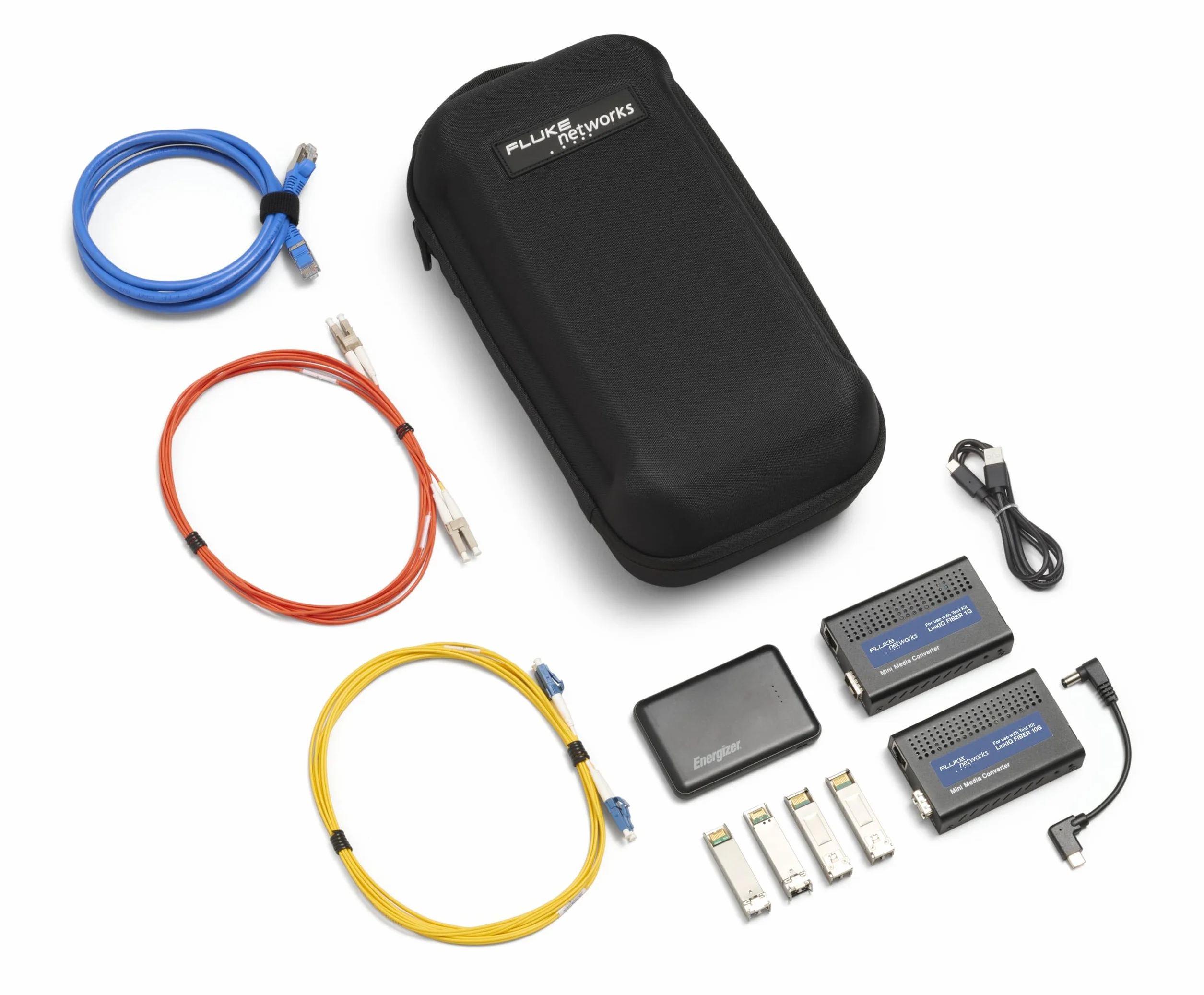 Fluke Networks LinkIQ 10/1G kit convertidor de medios de fibra