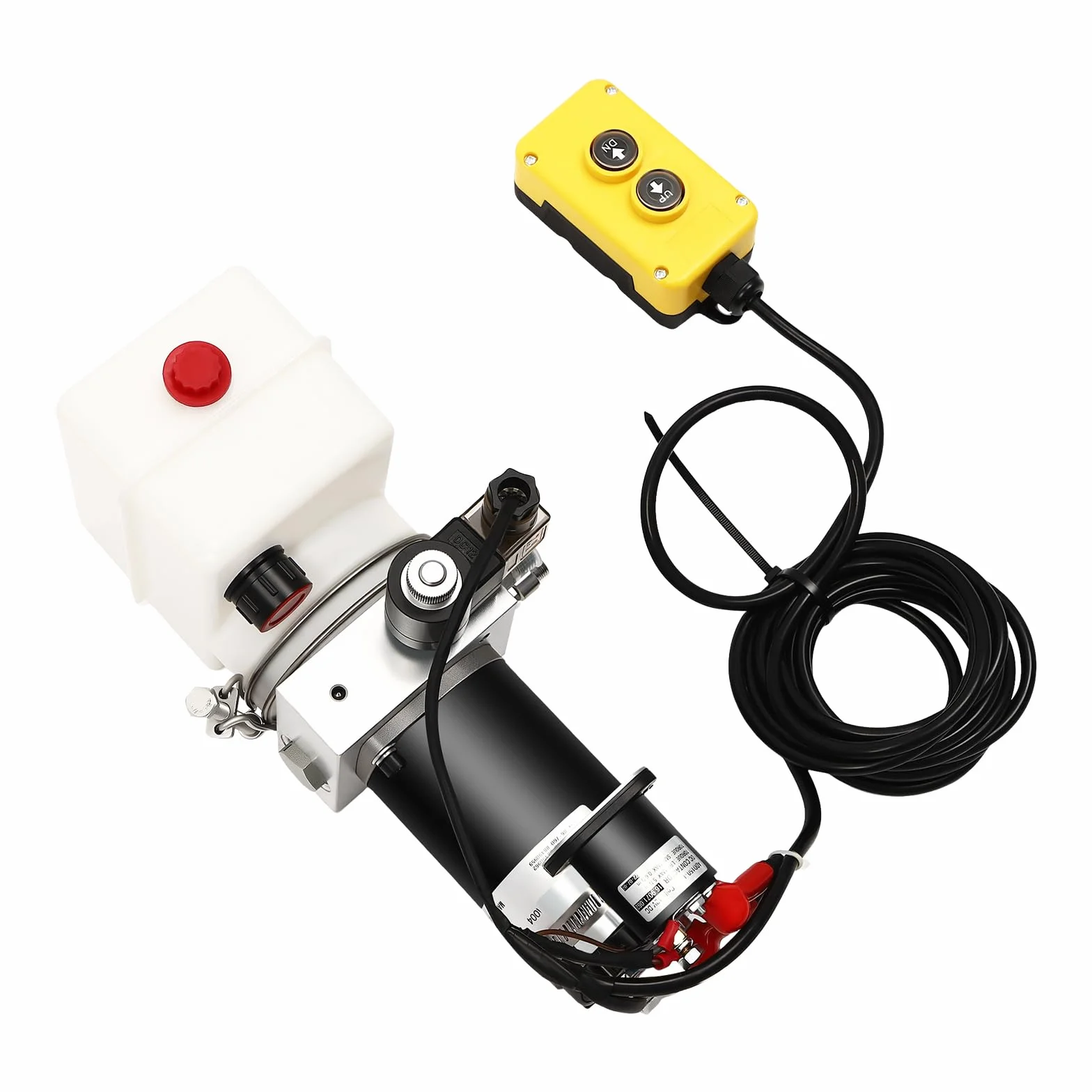 Bomba hidráulica de 12 V, bomba hidráulica, bomba hidráulica para remolque, bomba hidráulica de 230 V, prensas hidráulicas con indicador de voltaje y conexiones