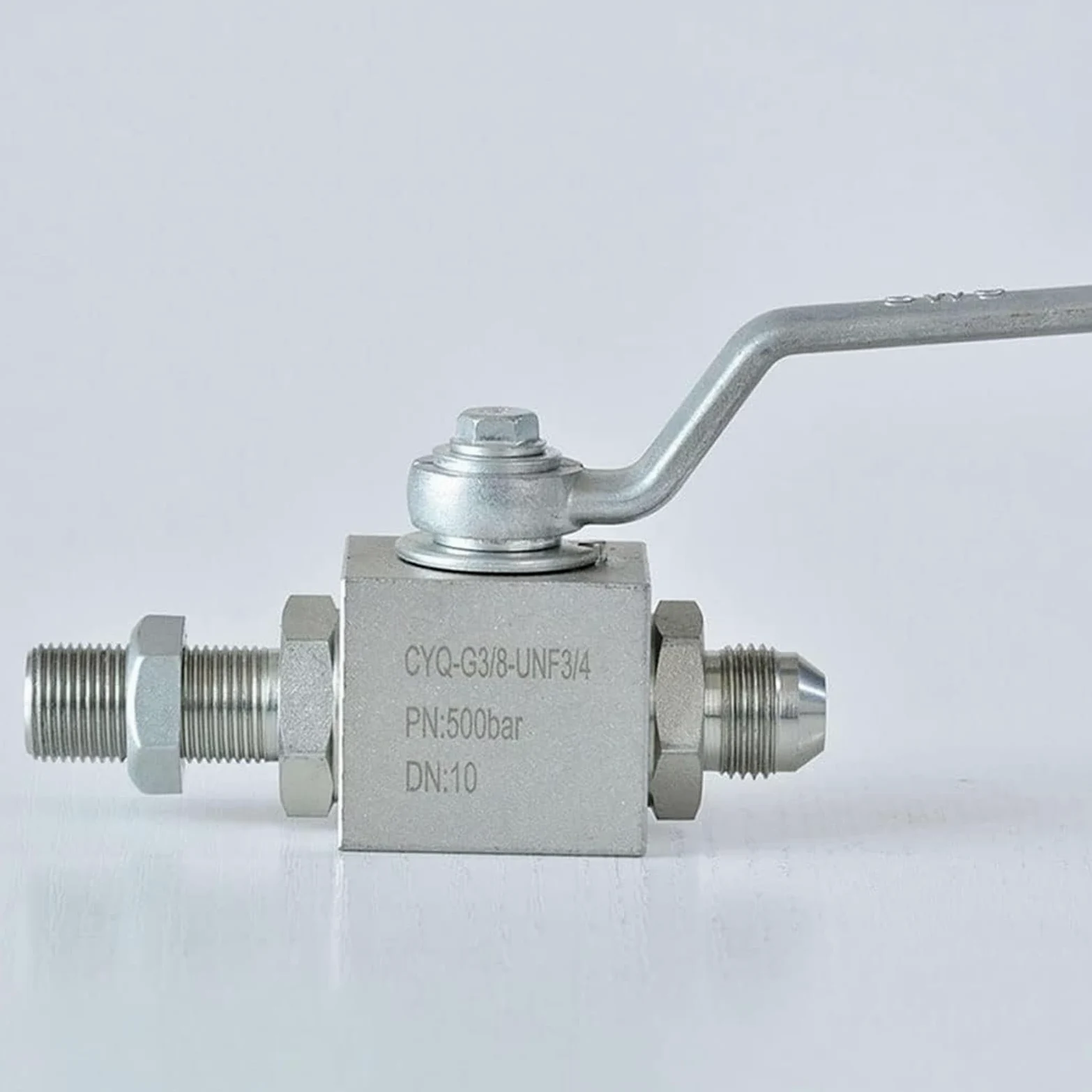 Válvula de bola con palanca de cierre, válvulas for tuberías de aire/agua y gas, válvulas de bola de alta presión de acero al carbono galvanizado con rosca externa (1 unidad)(DN20)