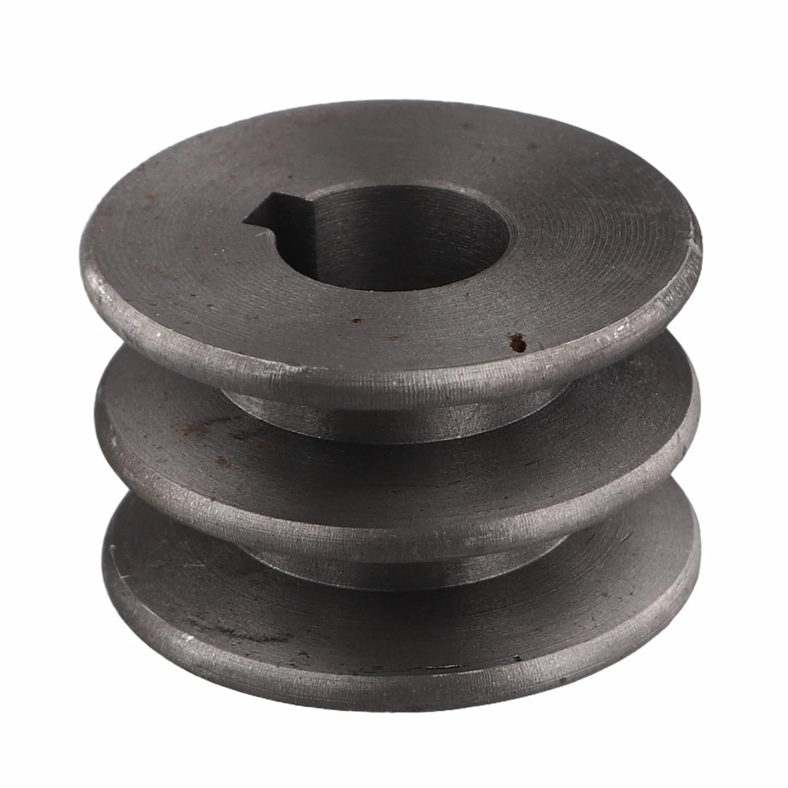Polea de correa en V de hierro fundido doble ranura 50 mm para motores