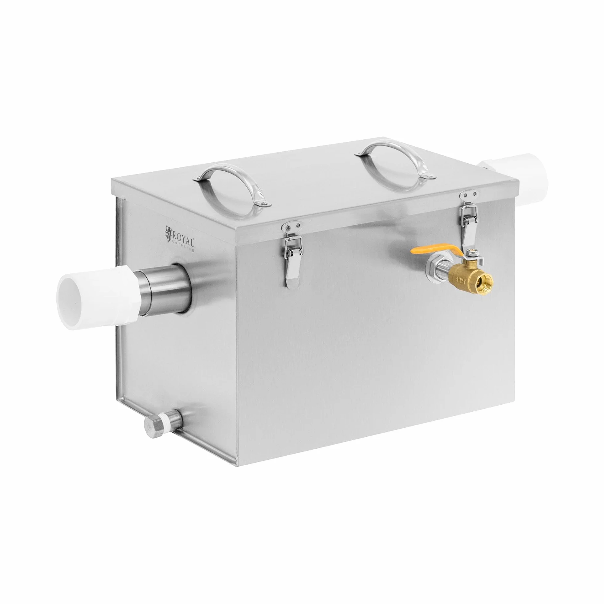 Royal Catering RCFA 20 - Separador de grasa (21 L, acero inoxidable, para cocina, separador de grasa)