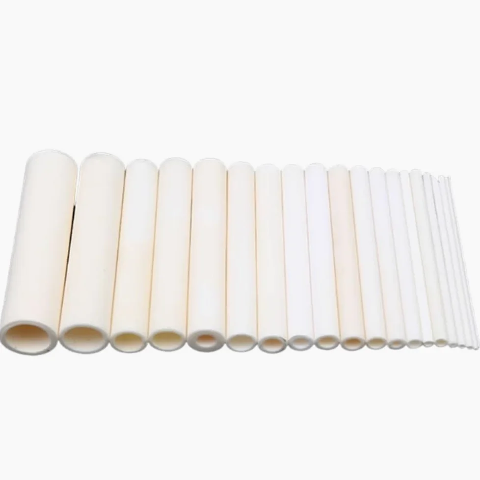 4 tubos cerámicos de alúmina de 100 mm: tubos huecos de combustión resistentes a altas temperaturas for aplicaciones eléctricas.(6x9x100mm)