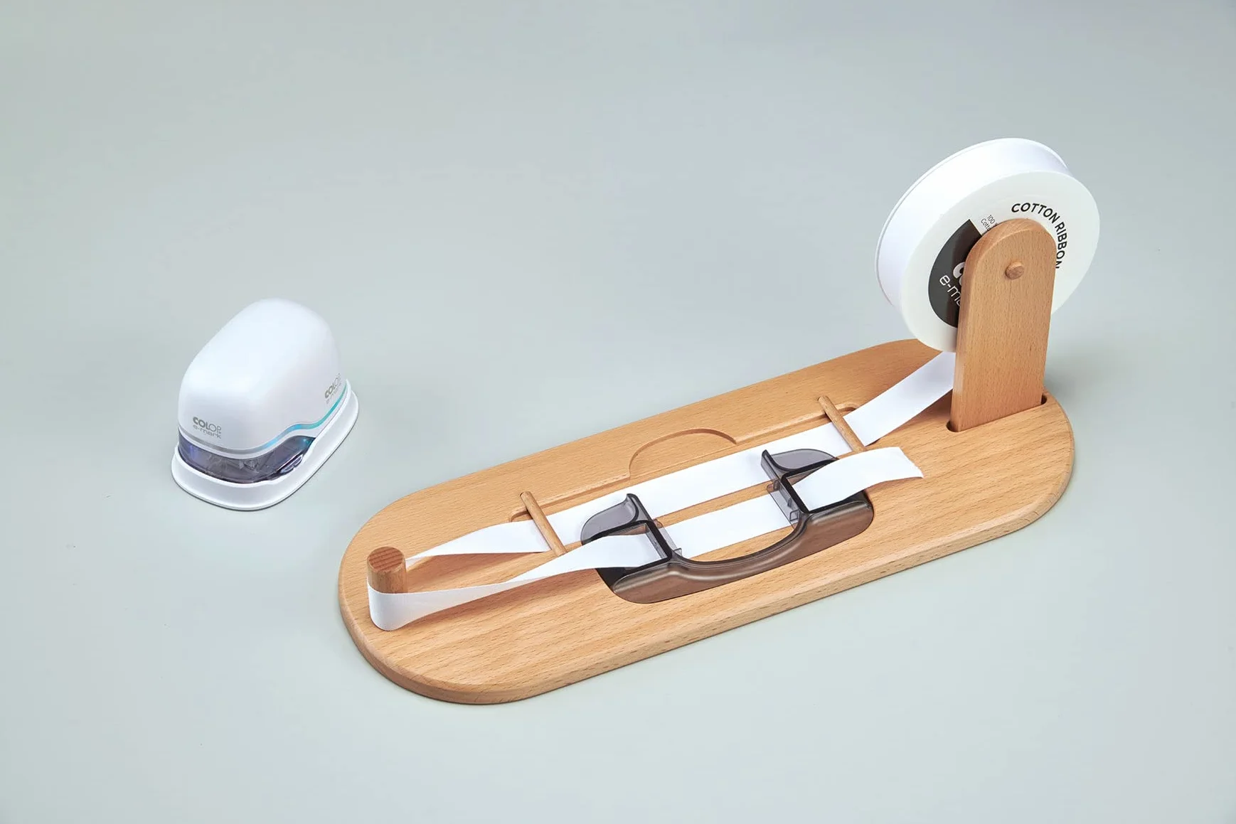 COLOP - COLOP e-mark Durable y Compacto Madera de Haya Impresión en Rollo Ribbon Estación Kit - 1 Juego