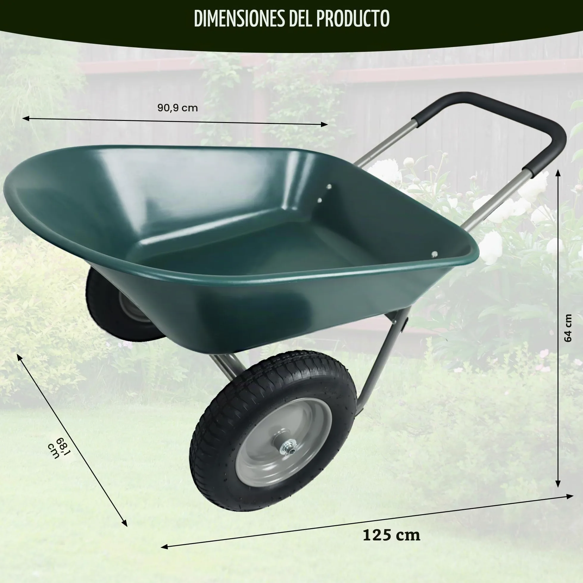 Elevon Carretilla Utilidad de Dos Ruedas con Soporte Integrado