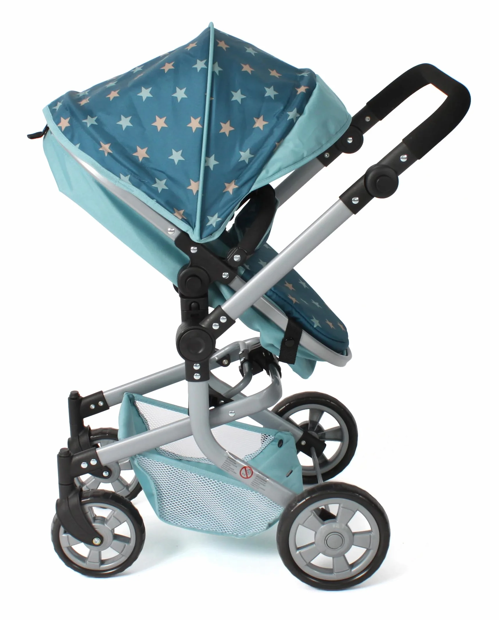 Bayer Chic 2000 Cochecito de muñecas Mika 2 en 1 Plegable Mango Ajustable 47-80 cm