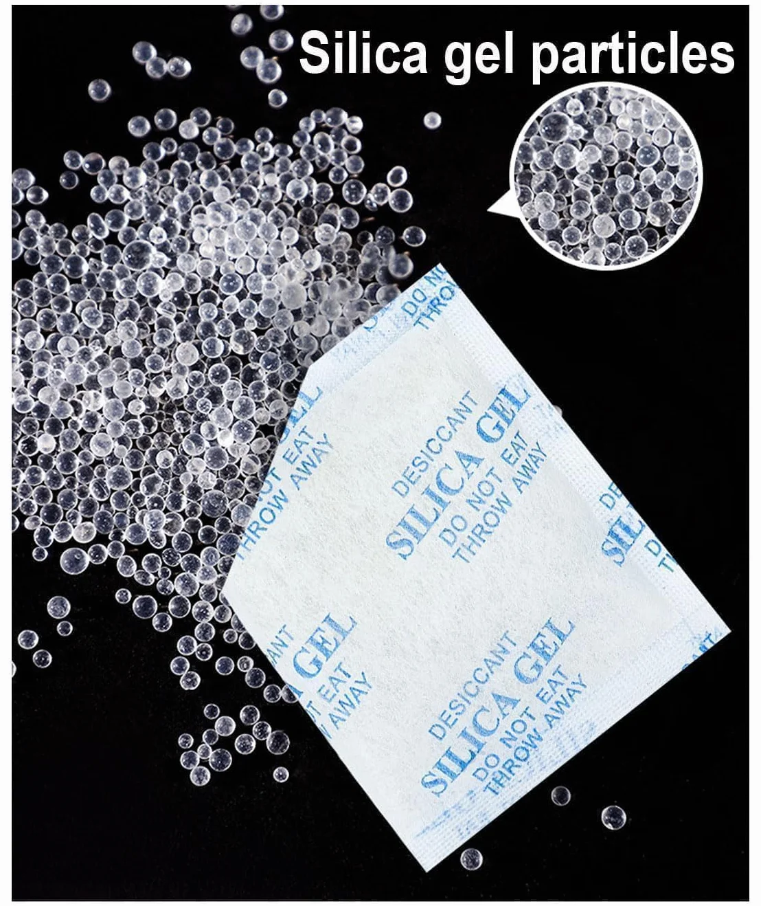 Bolsas de Gel de Sílice 25 g x 22 Piezas Desecante Recambio para Comedero Automático
