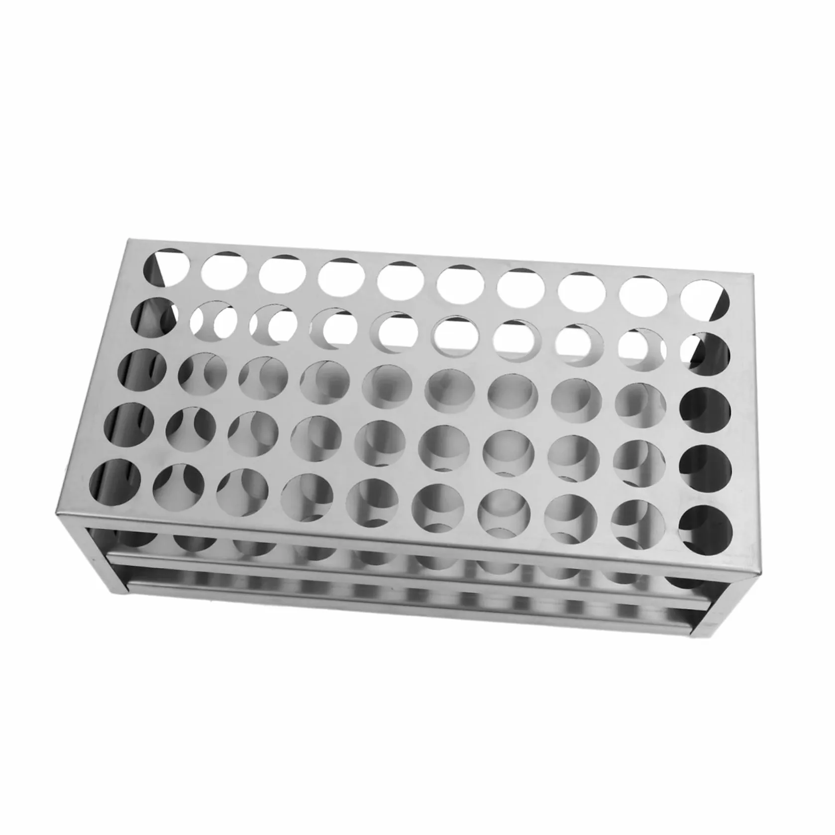 Rack Tubos Soporte For Tubos De Ensayo 50 Pocillos For Docencia E Investigación Científico