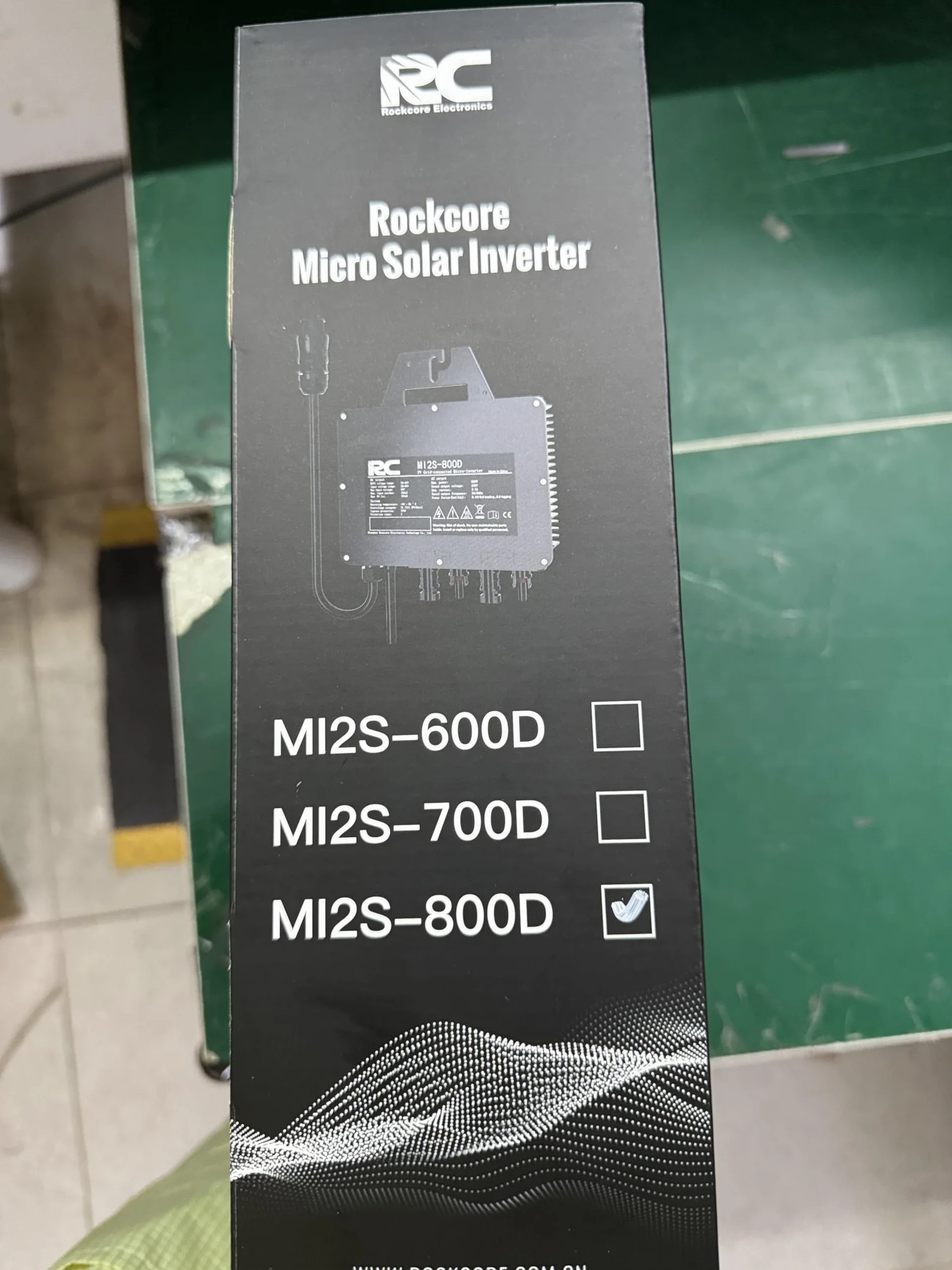 Inversor de microondas RC 800W, actualización a 800W, inversor Solar Inteligente, Control de la aplicación Mediante Wi-Fi, Adecuado para Central eléctrica de balcón, eficiencia MPPT del 99,8%