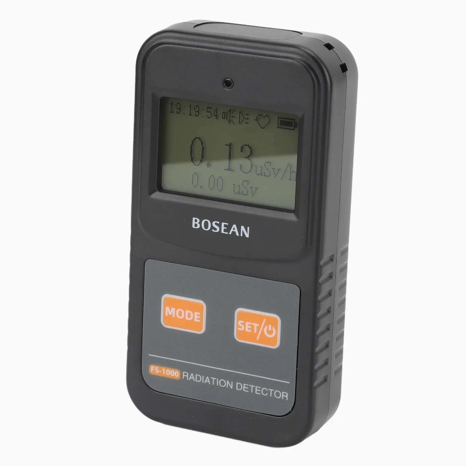 Asixxsix Detector de Radiación de Contador Geiger, Detector de Radiación Nuclear Portátil de Mano con Compensación de Energía, Dosímetro con Pantalla LCD, Umbral de Alarma Ajustable para Laboratorios