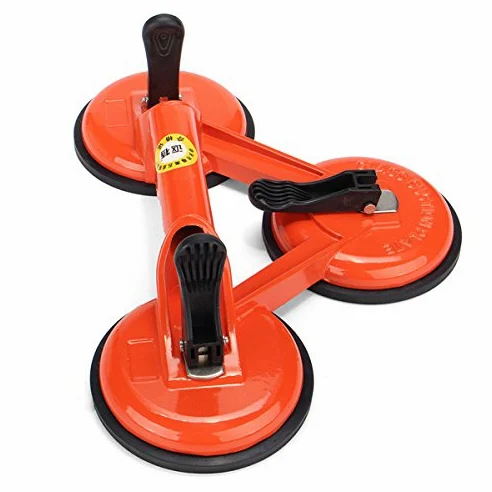 145Kg Heavy Duty 3 Ventosa Triple Pad Sucker Plate Glass Lifter Carrier Tool