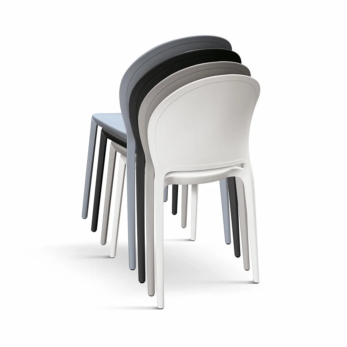 PAZZO DESIGN Silla Stefania Juego de 4 Sillas Tortora - ID_1995