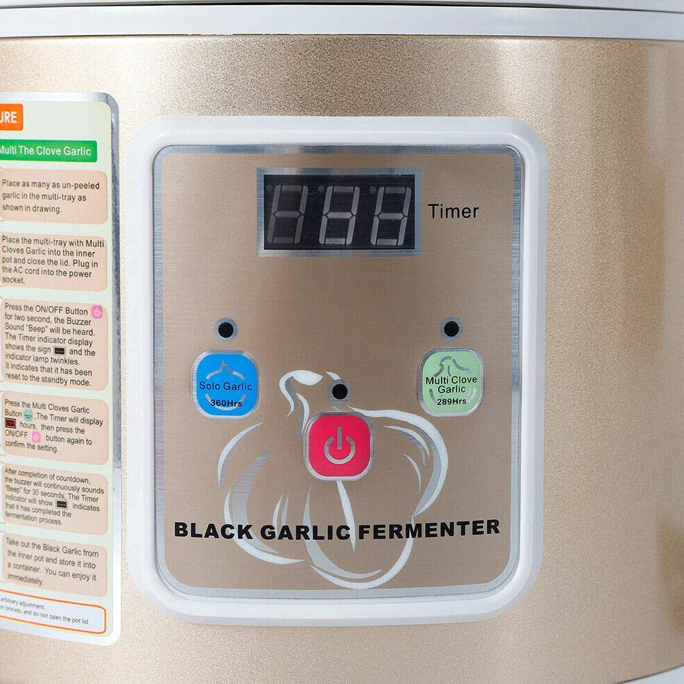 Fermentador de ajo negro 5L 90W automático inteligente 12-15 días tanque de fermentación