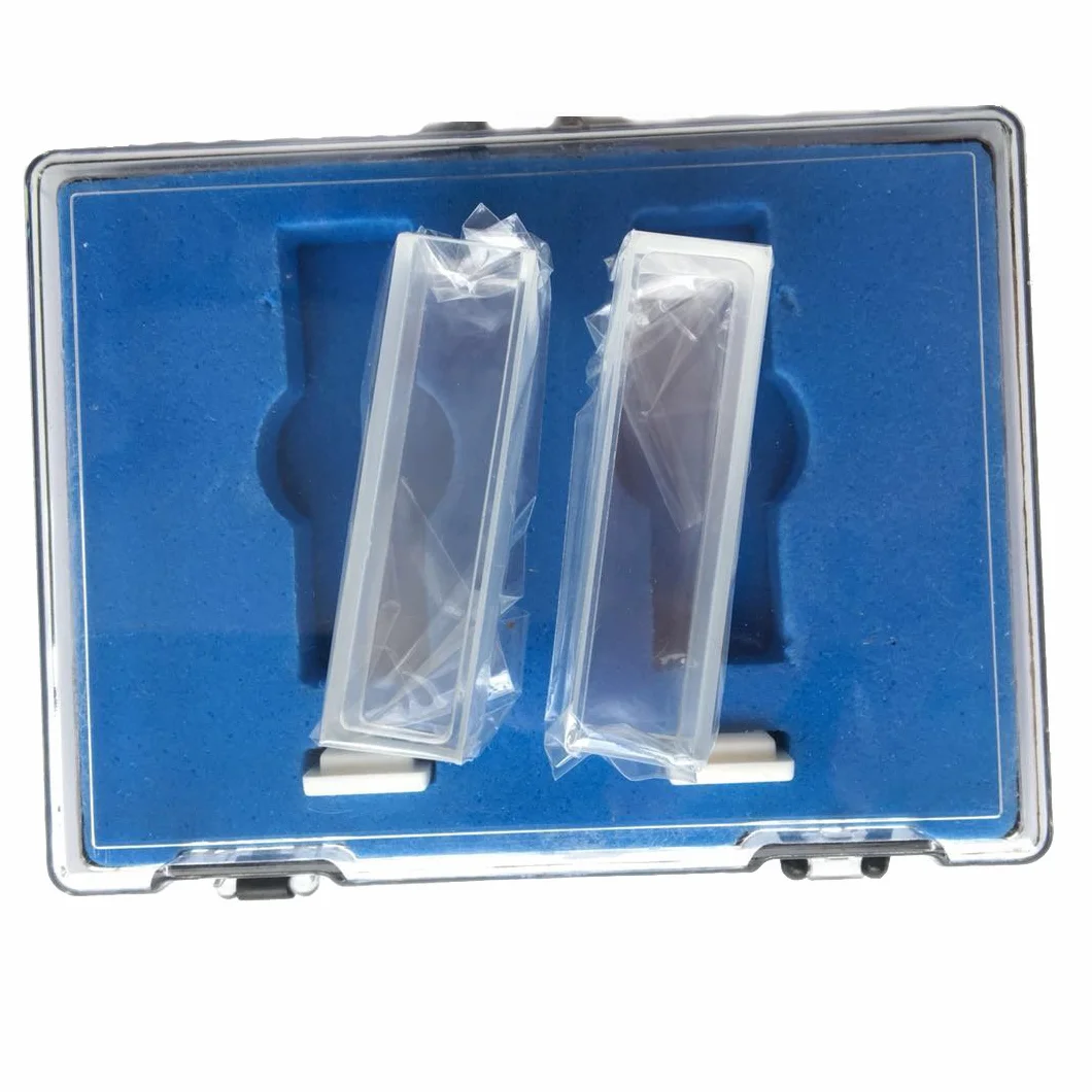 MUHWA Cubeta de Vidrio para Espectrofotómetro, 10 mm de Paso Óptico, de Laboratorio