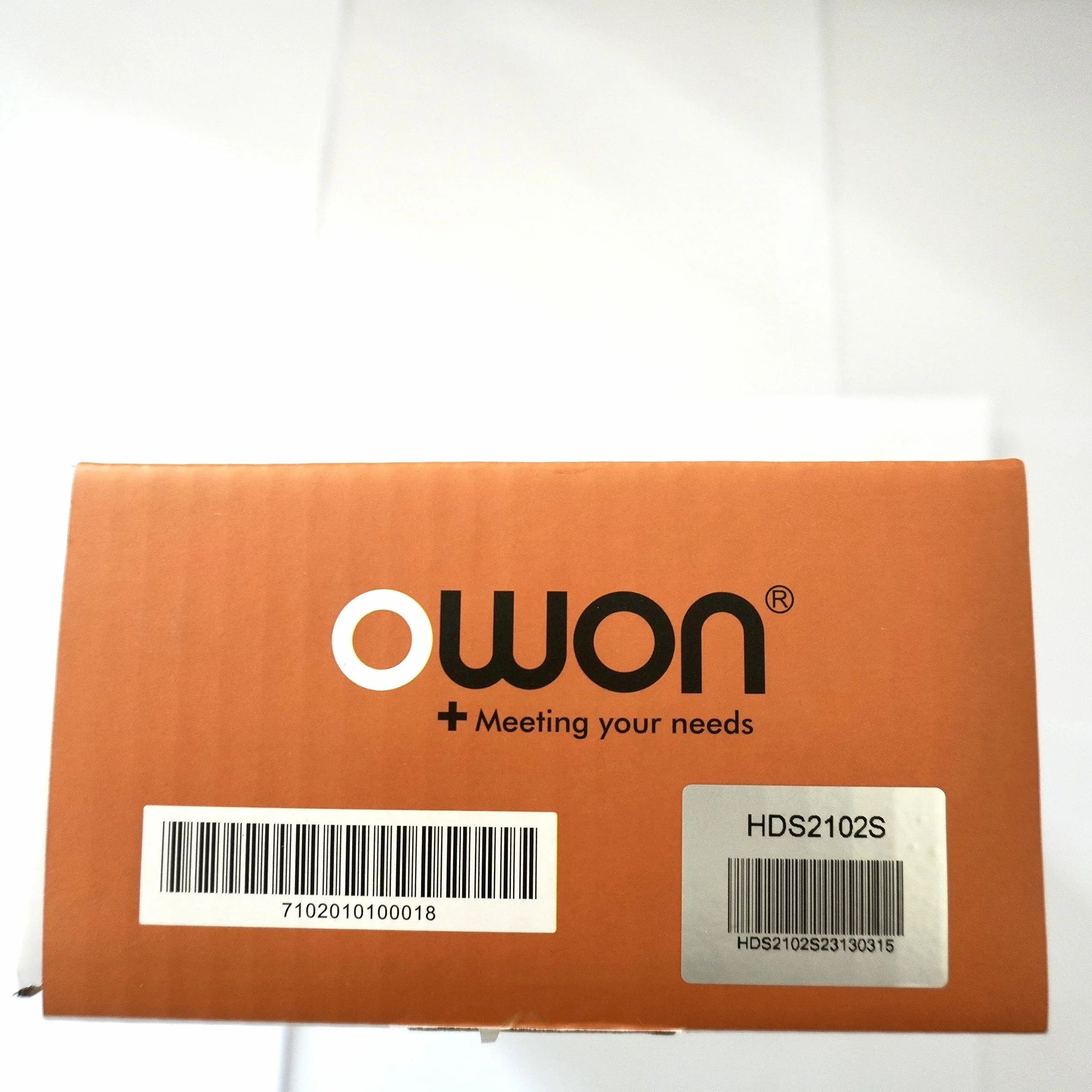 OWON HDS2102S - Osciloscopio portátil de 2 canales de 100 MHz ancho de banda 20000 cuentas multiumeter OSC + DMM + generador de forma de onda
