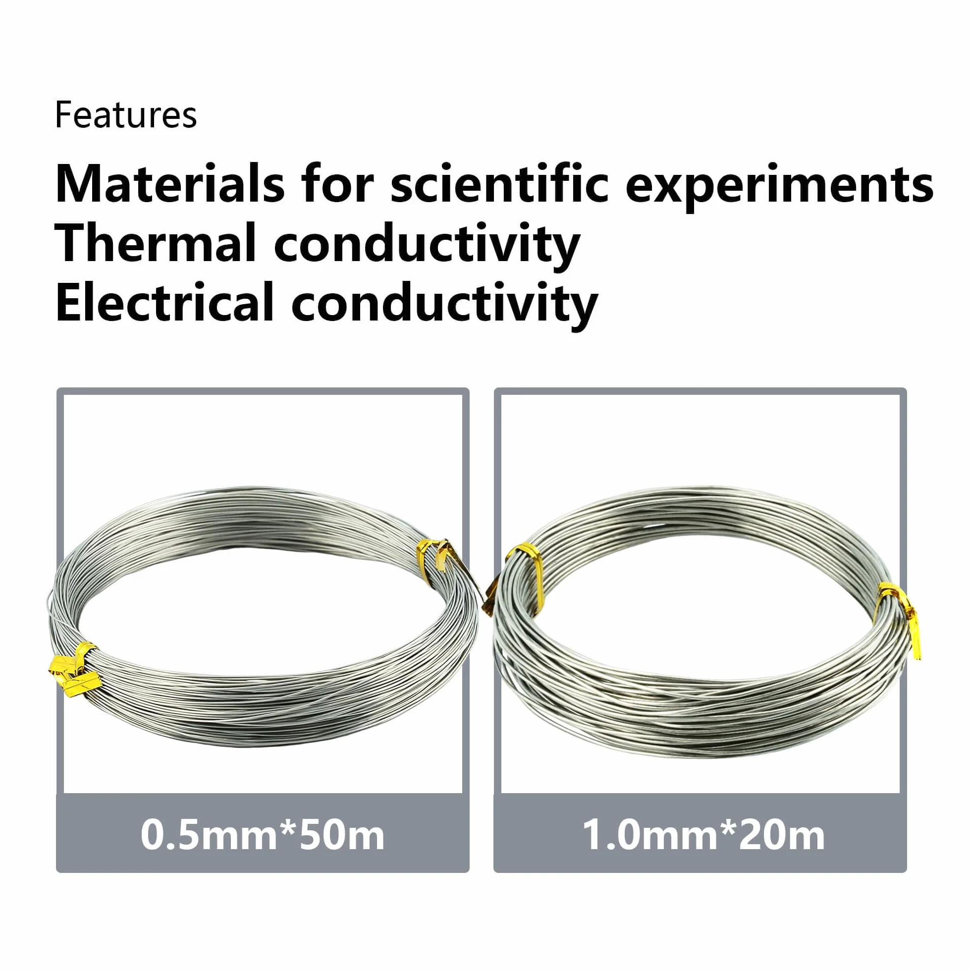 Alambre de Níquel Ø1.0mm-20M;Alambre de Níquel Puro 99.9% Nitionol Wire Para la producción en la industria química,ánodo de níquel,alambre de calefacción de metal puro Ni alambre de bobinado