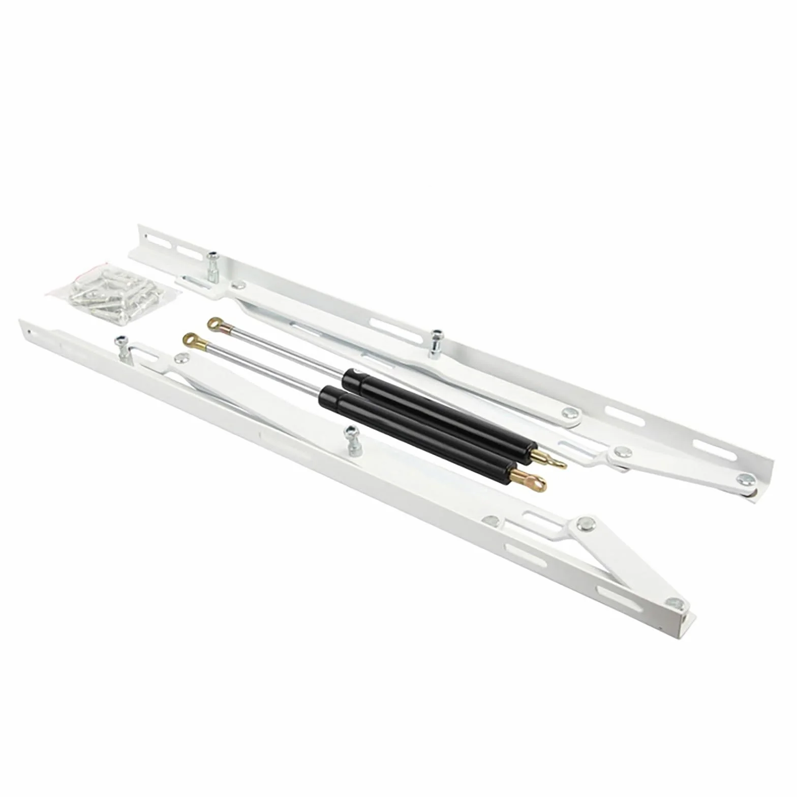 Paquete de 2 mecanismos de cama hidráulicos de alta resistencia, bisagras de caja de cama elevadora de almacenamiento de sofá cama, mecanismo de resorte de bisagra de elevación para cama de almacenam